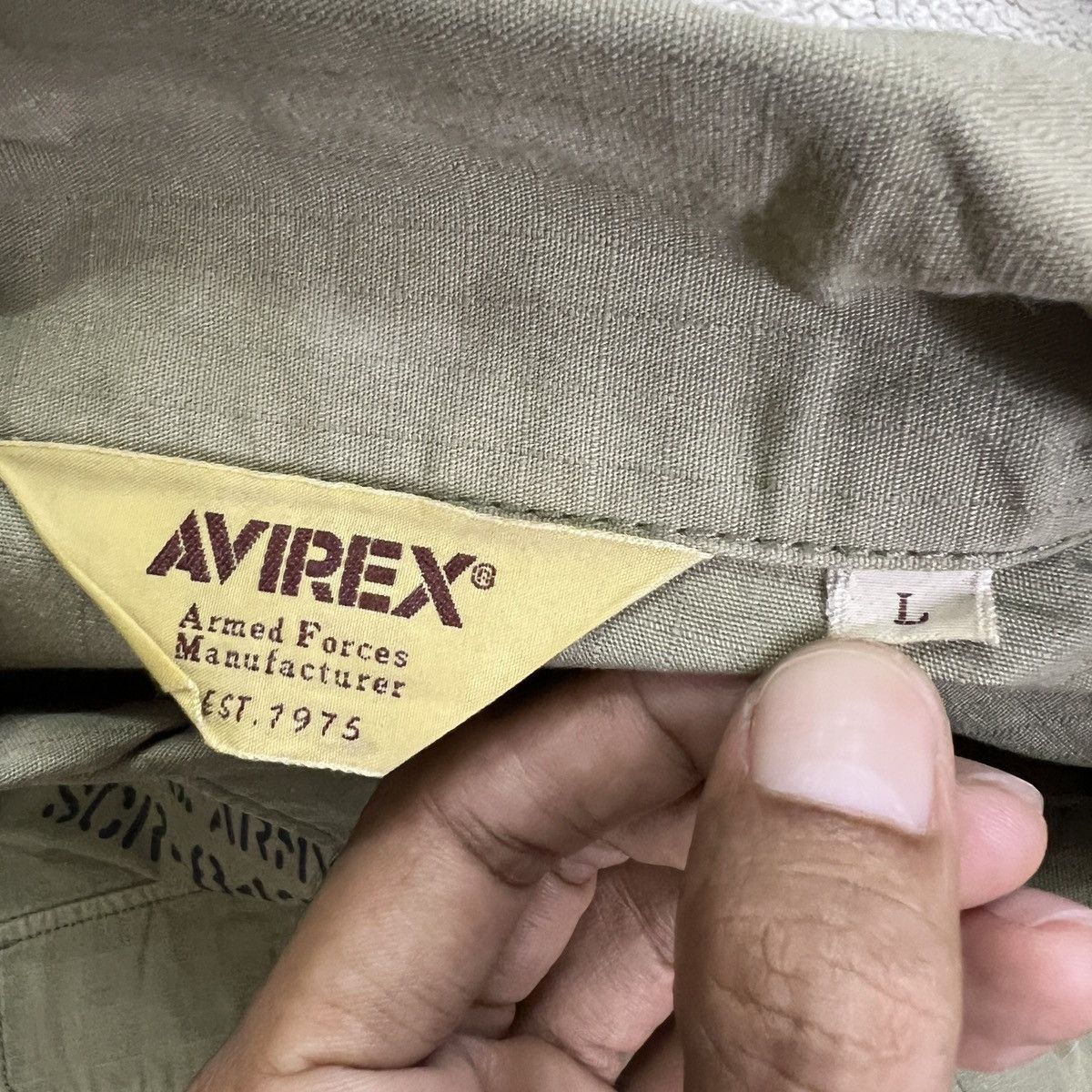 Avirex Vintage Avirex Airbone Shirt Short Sleeve Size US L / EU 52-54 / 3 - 8 Thumbnail