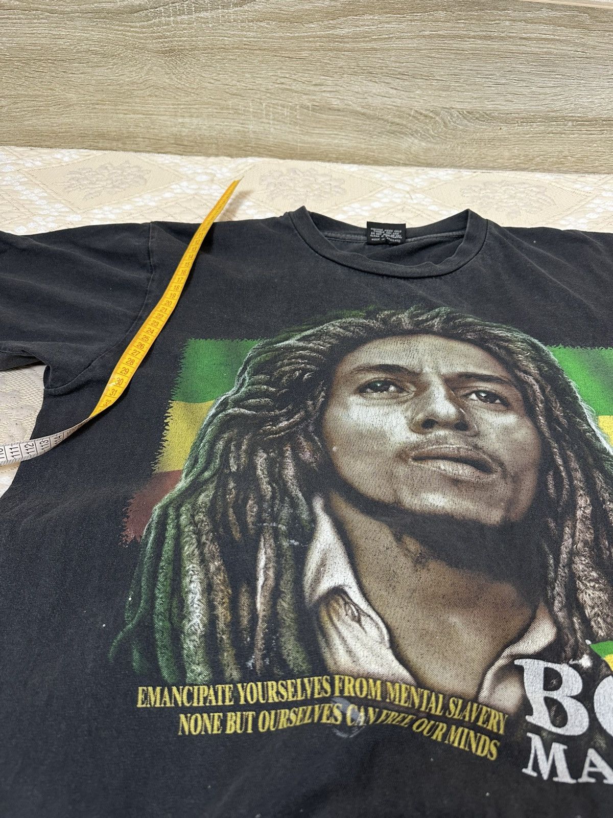 Bob Marley 🔥 BOB MARLEY Vintage 2000s Double Sided Jamaica T Shirt Size US L / EU 52-54 / 3 - 6 Thumbnail