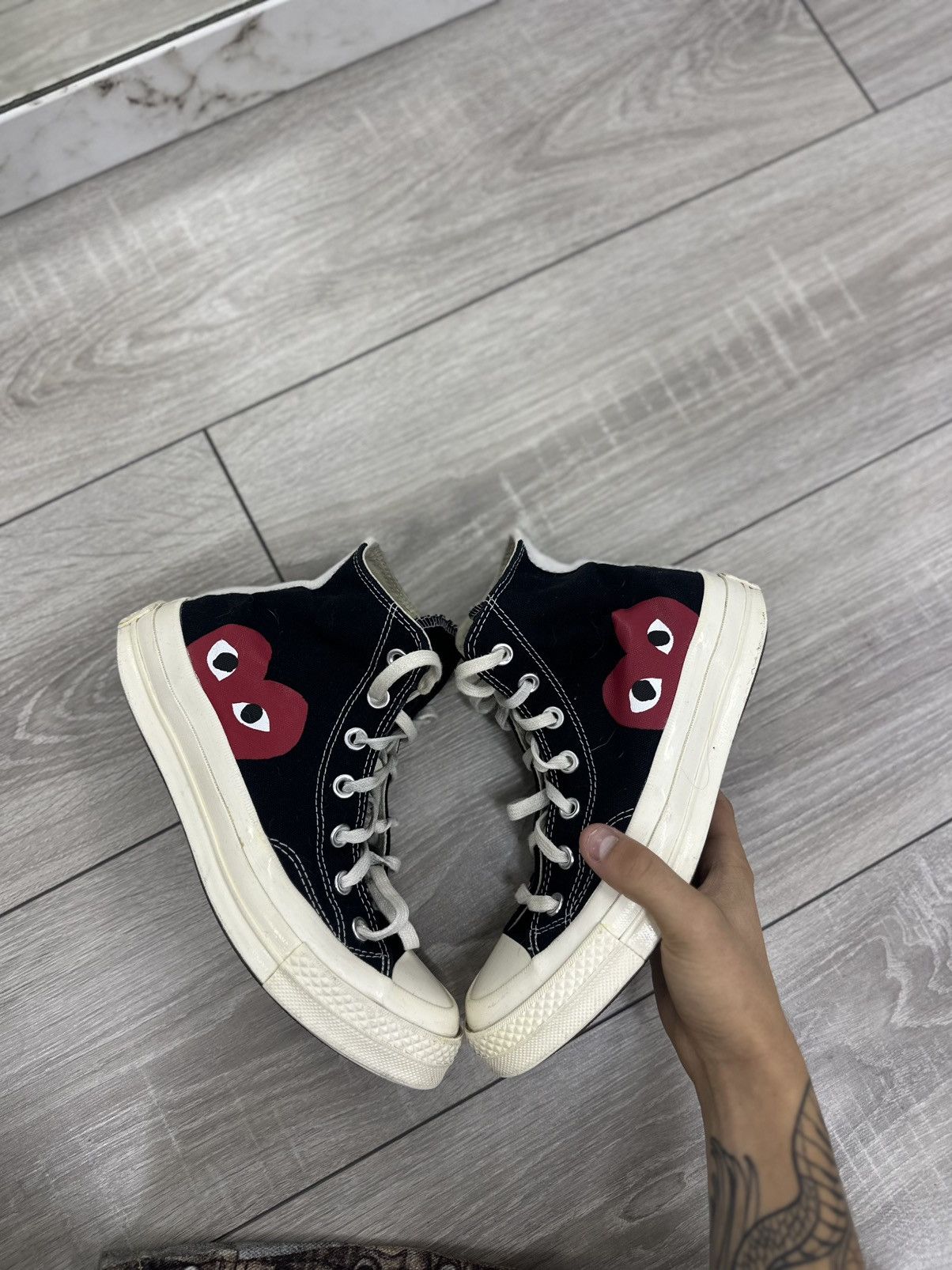 CDG by Comme des Garcons Converse x Come De Garcons Chuck Taylor Sneakers High Size US 7.5 / IT 37.5 - 1 Thumbnail