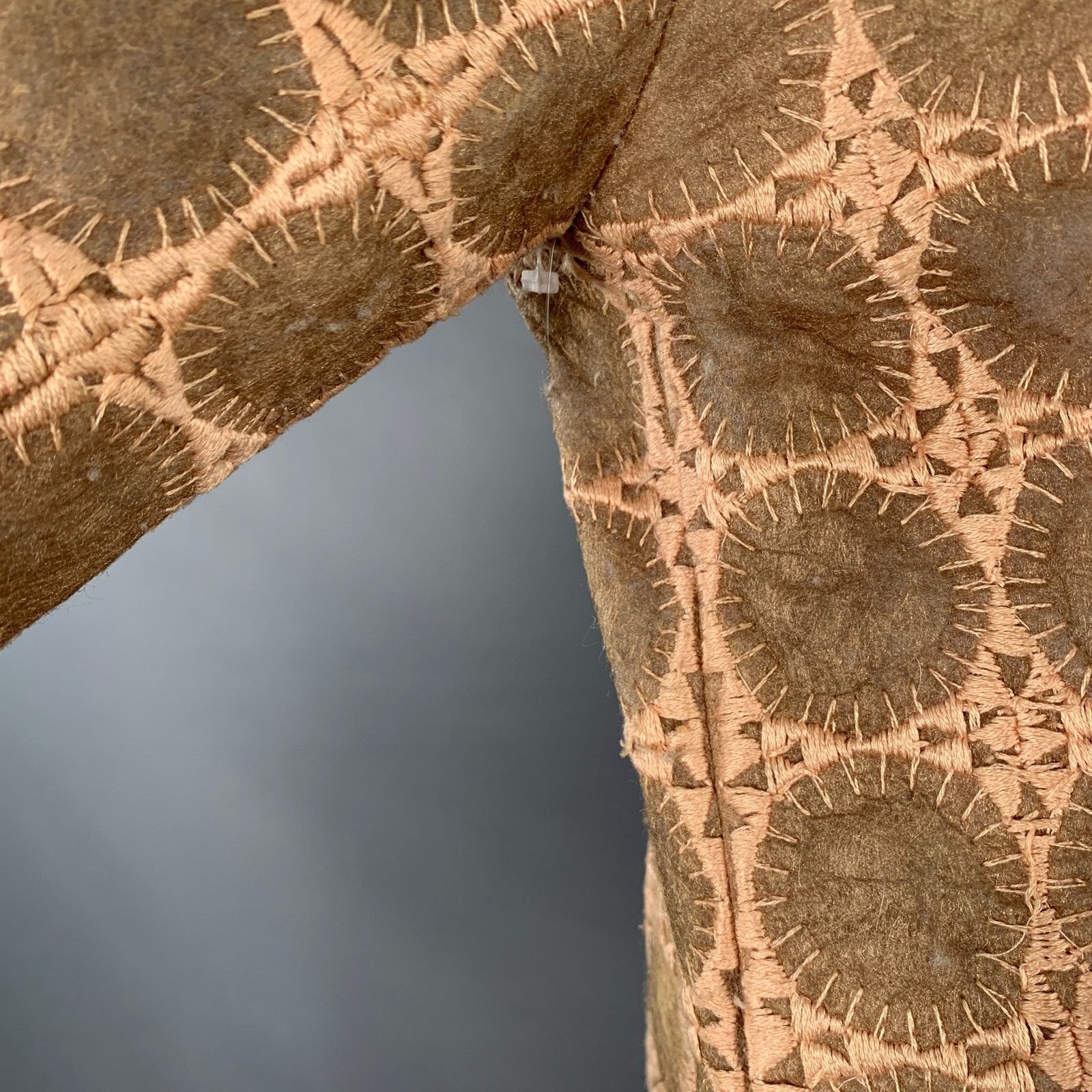 Mila Schon MILA SCHON Size 6 Beige Tan Polyester Circles Beaded Coat Size M / US 6-8 / IT 42-44 - 10 Thumbnail