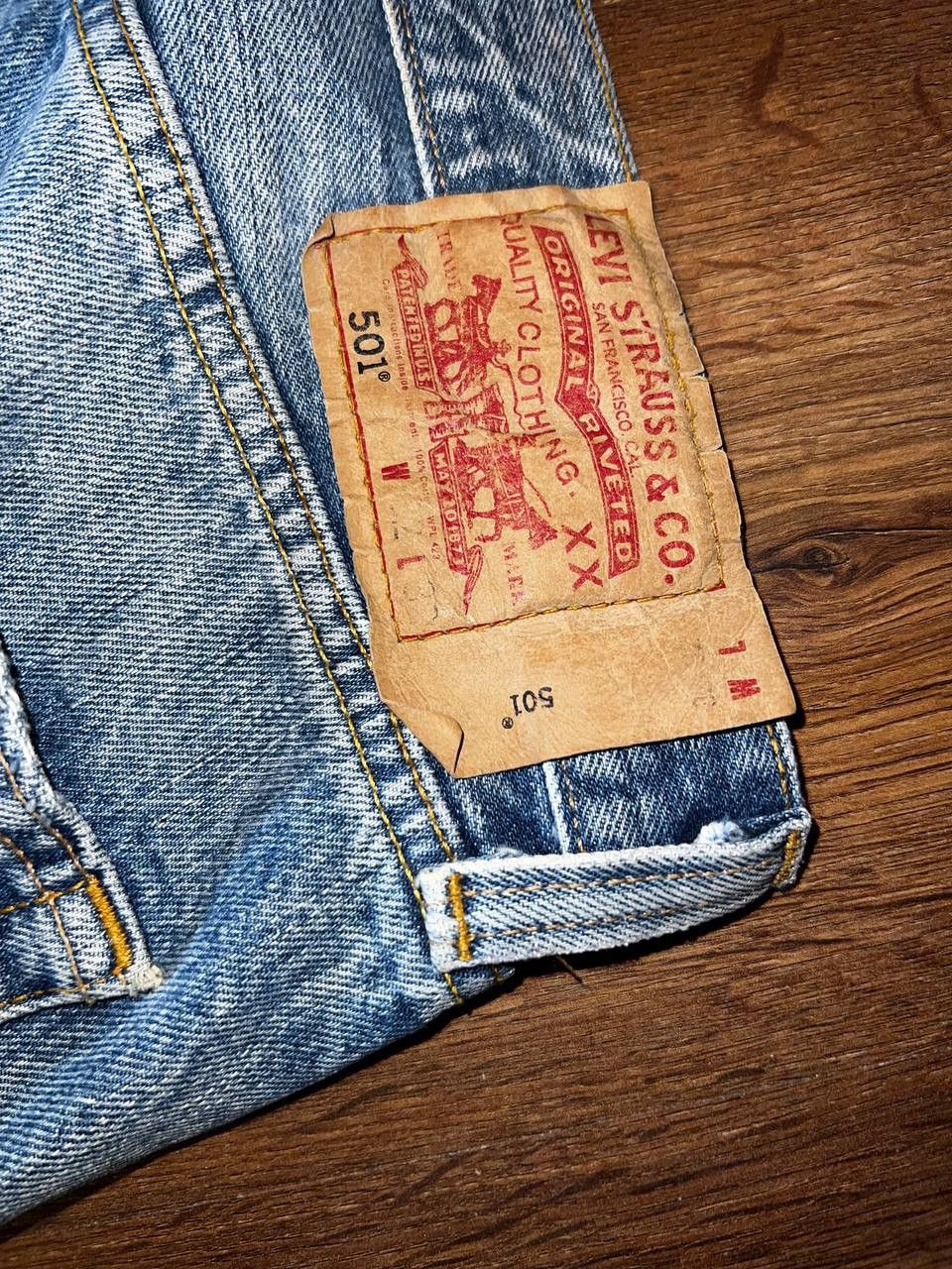 Levi's × Vintage Vintage 1970s Levis 501 #6 Selvedge Jeans Size US 32 / EU 48 - 11 Thumbnail