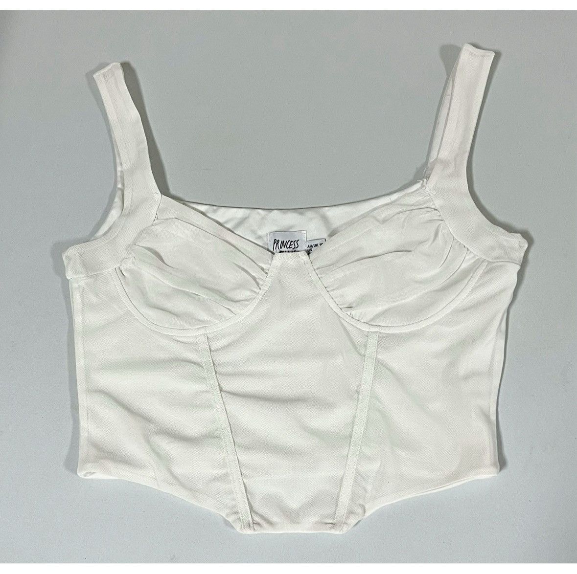 PRINCESS POLLY Princess Polly Mesh Corset Bustier Top Shirt Blouse Size 6 🪽 Size M / US 6-8 / IT 42-44 - 1 Thumbnail