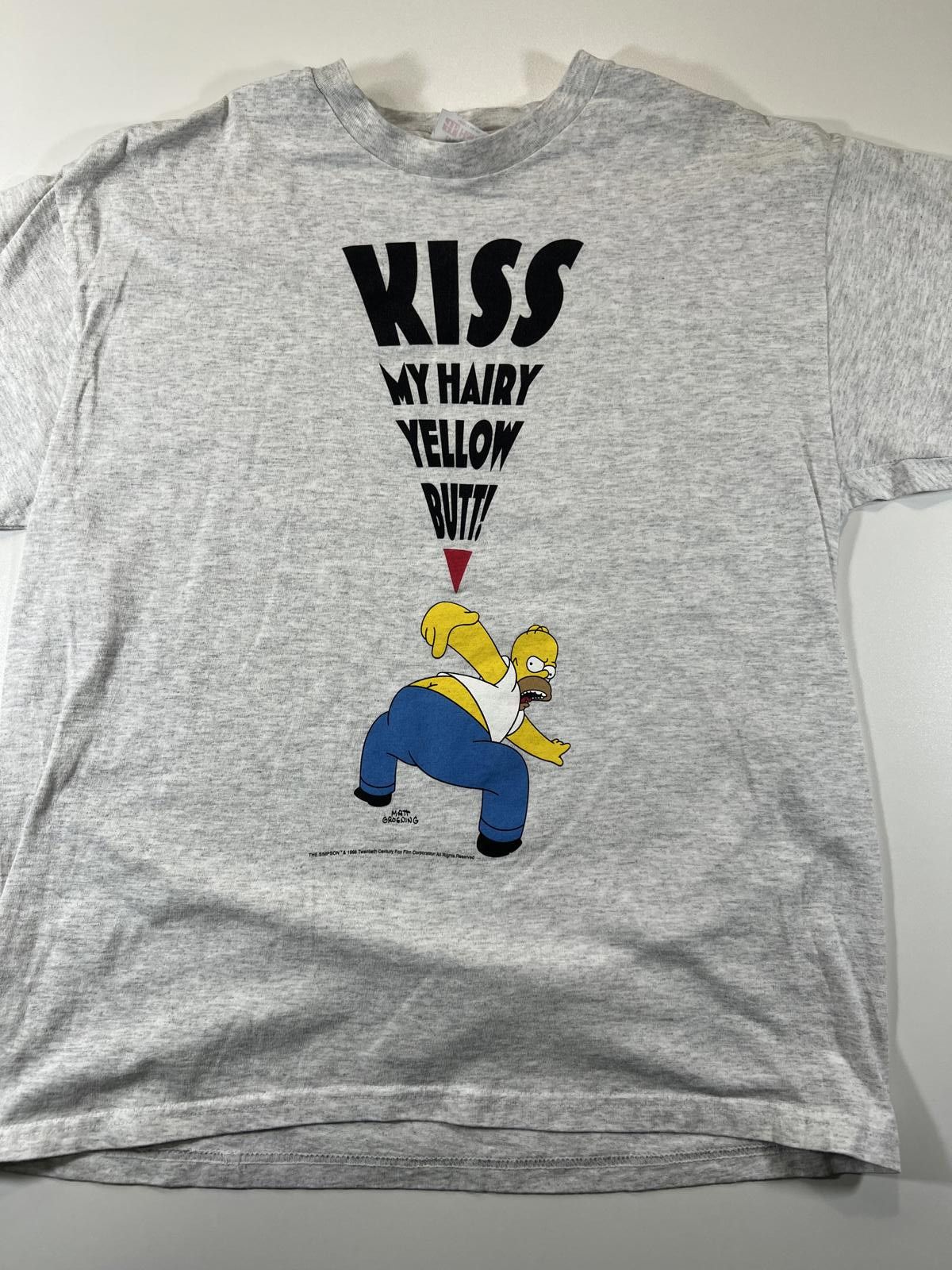 The Simpsons The Simpsons Graphic T-Shirt - Kiss My Hairy Yellow Butt! Size US L / EU 52-54 / 3 - 1 Thumbnail