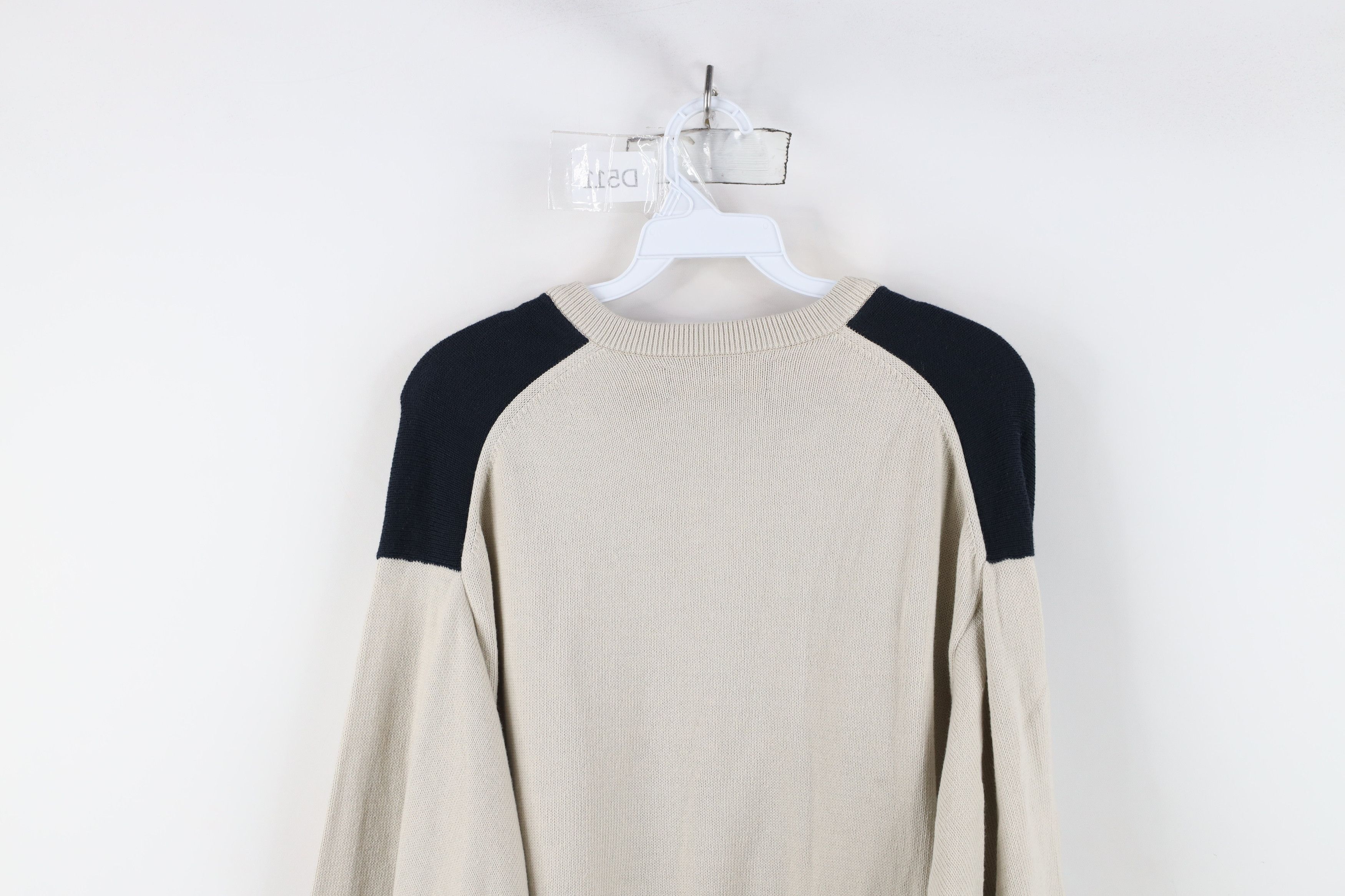 Vintage Vintage 90s Streetwear Cotton Knit V-Neck Sweater Golf Size US L / EU 52-54 / 3 - 9 Thumbnail