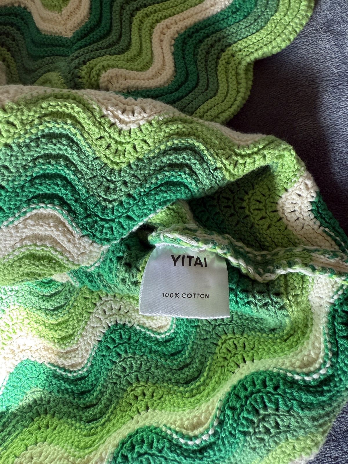 YITAI Yitai Emerald Crotchet Knit Button Up Size US M / EU 48-50 / 2 - 4 Thumbnail
