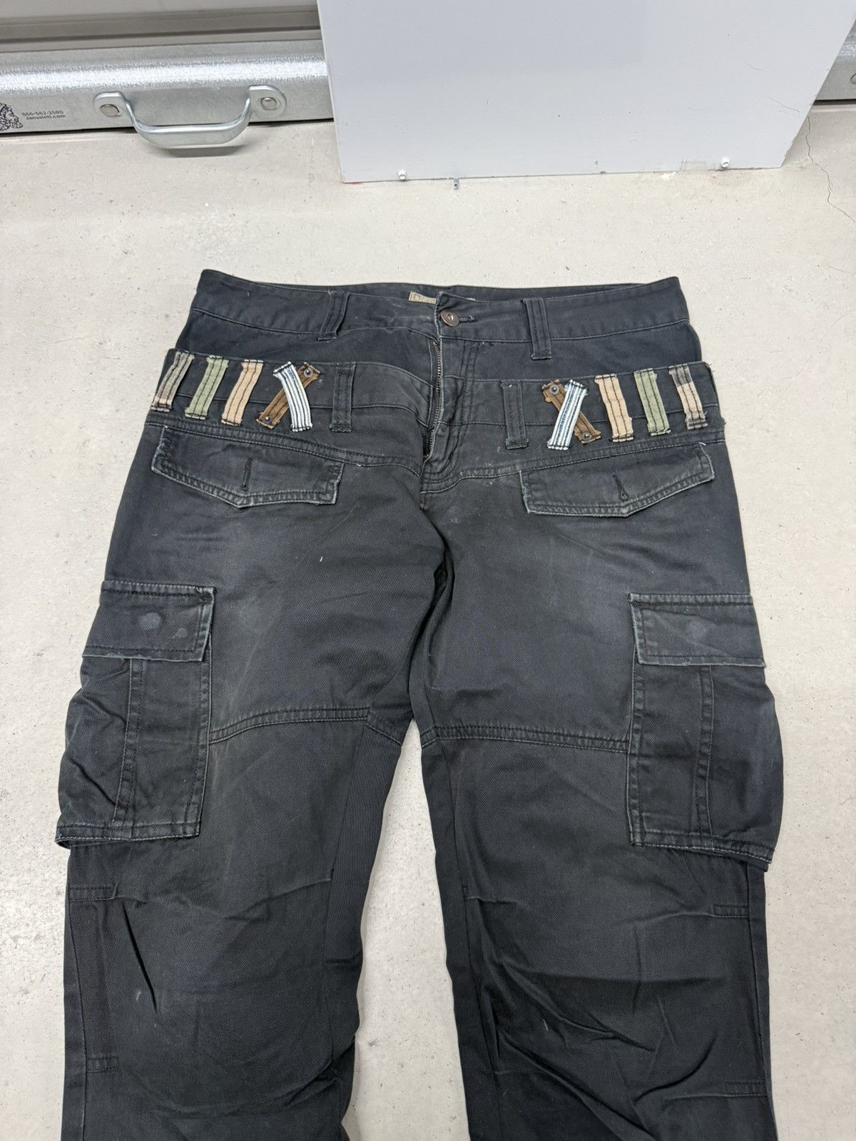 Other Vintage Denim Lab Double Waist Cargo Pant Japanese brand Size US 30 / EU 46 - 2 Thumbnail