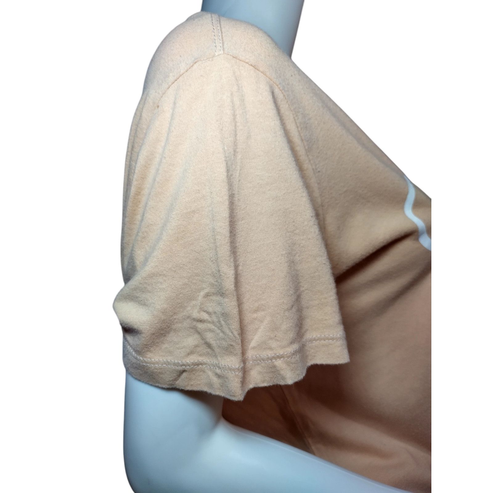 Calvin Klein Calvin Klein Womens Stretch Short Sleeve T-shirt Size XL Tan Size XL / US 12-14 / IT 48-50 - 4 Thumbnail