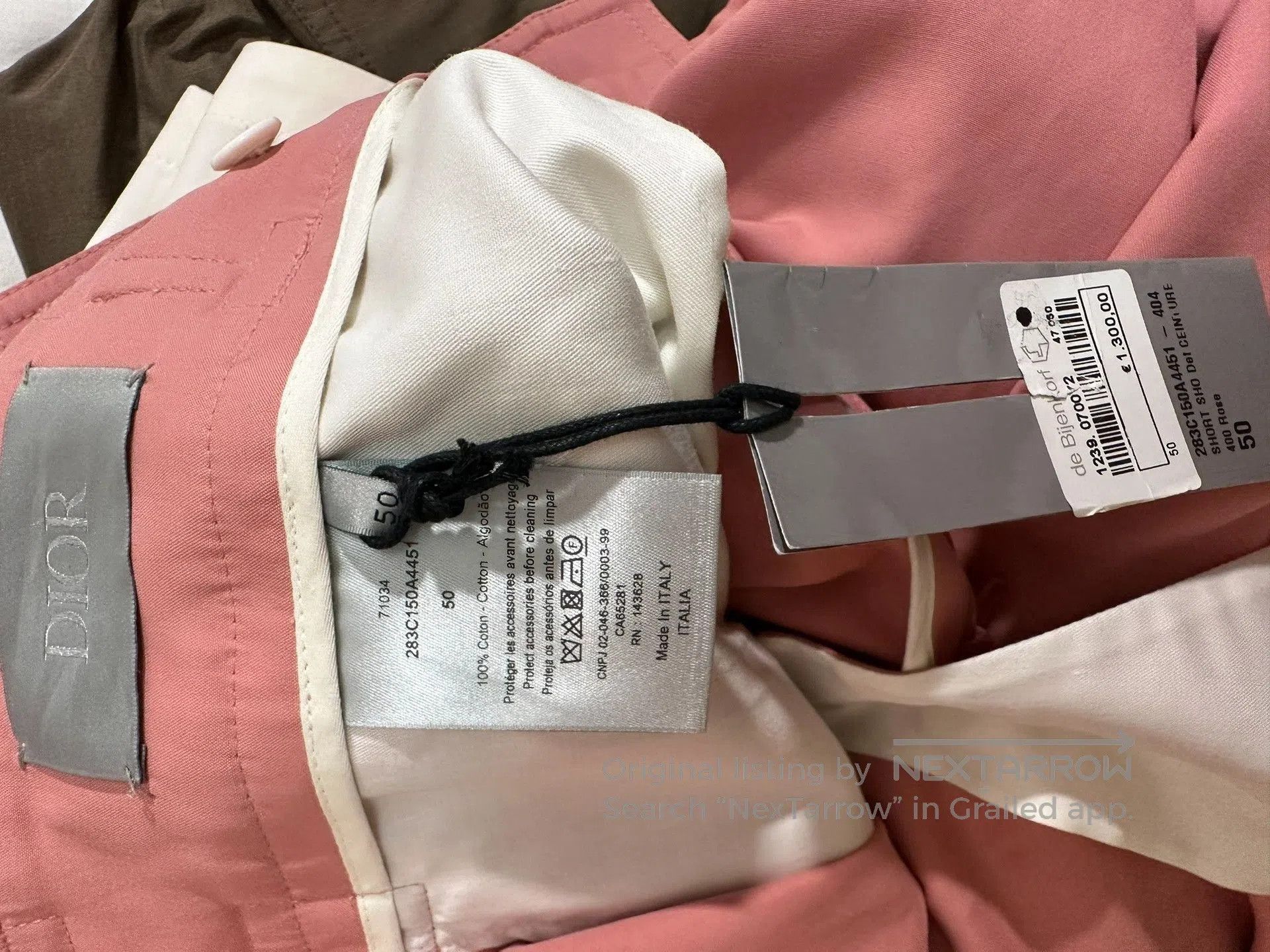 Dior Dior Runway Pink Lock Buckle Layered Shorts. Size US 34 / EU 50 - 4 Thumbnail