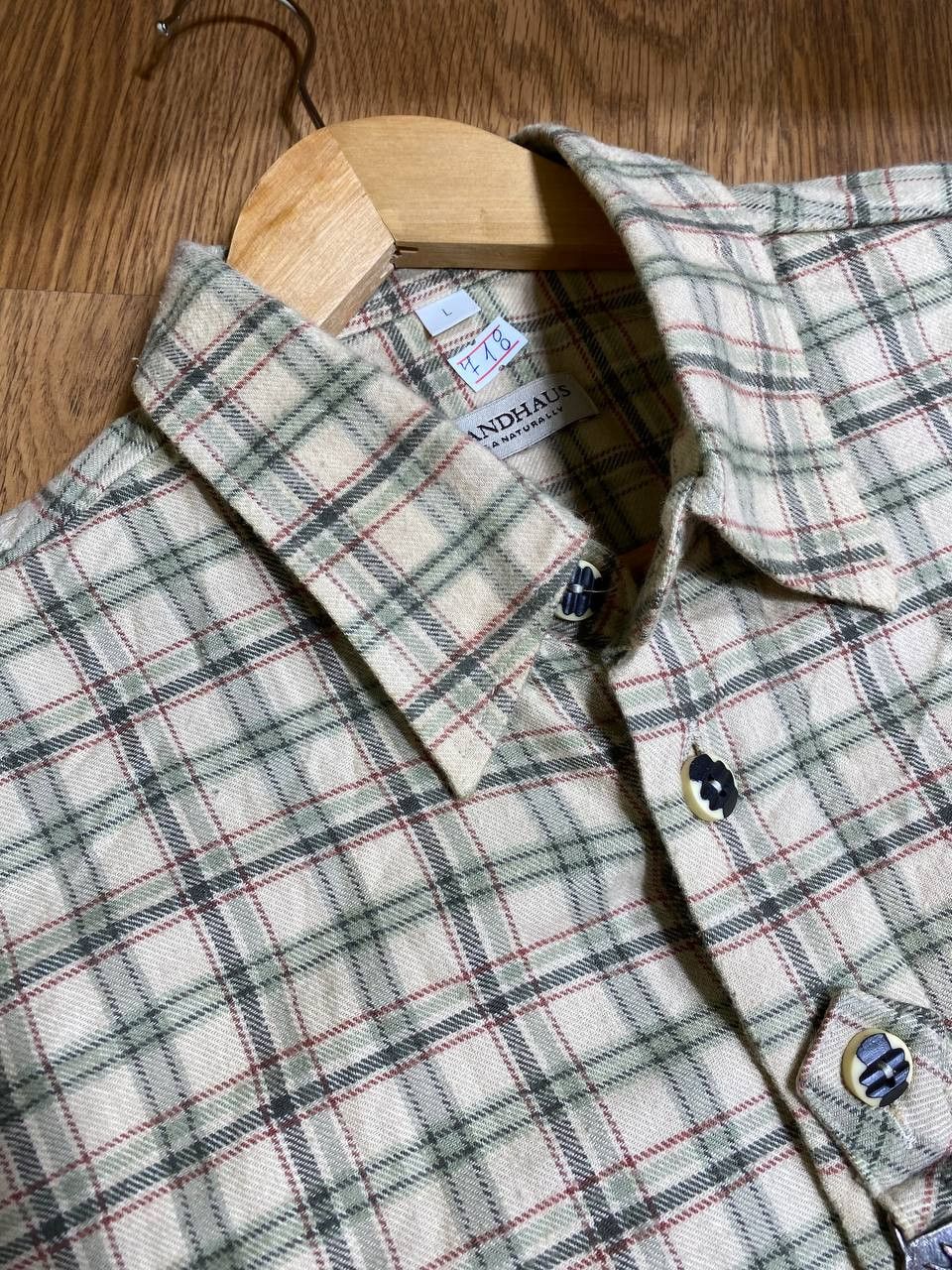 C&A Landhaus by C&A Men S Casual Shirt Beige Linen 0010 Size US S / EU 44-46 / 1 - 9 Thumbnail