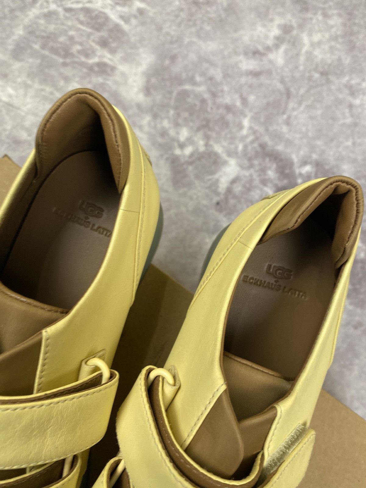 Eckhaus Latta Ugg X Eghaus Latta Square Toe Leather Low Top Sneakers 38 Size US 8 / IT 38 - 4 Thumbnail