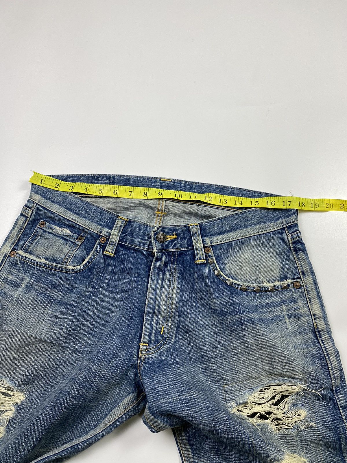 Edwin distressed studded jeans pant by edwin 503 Size US 33 - 7 Thumbnail