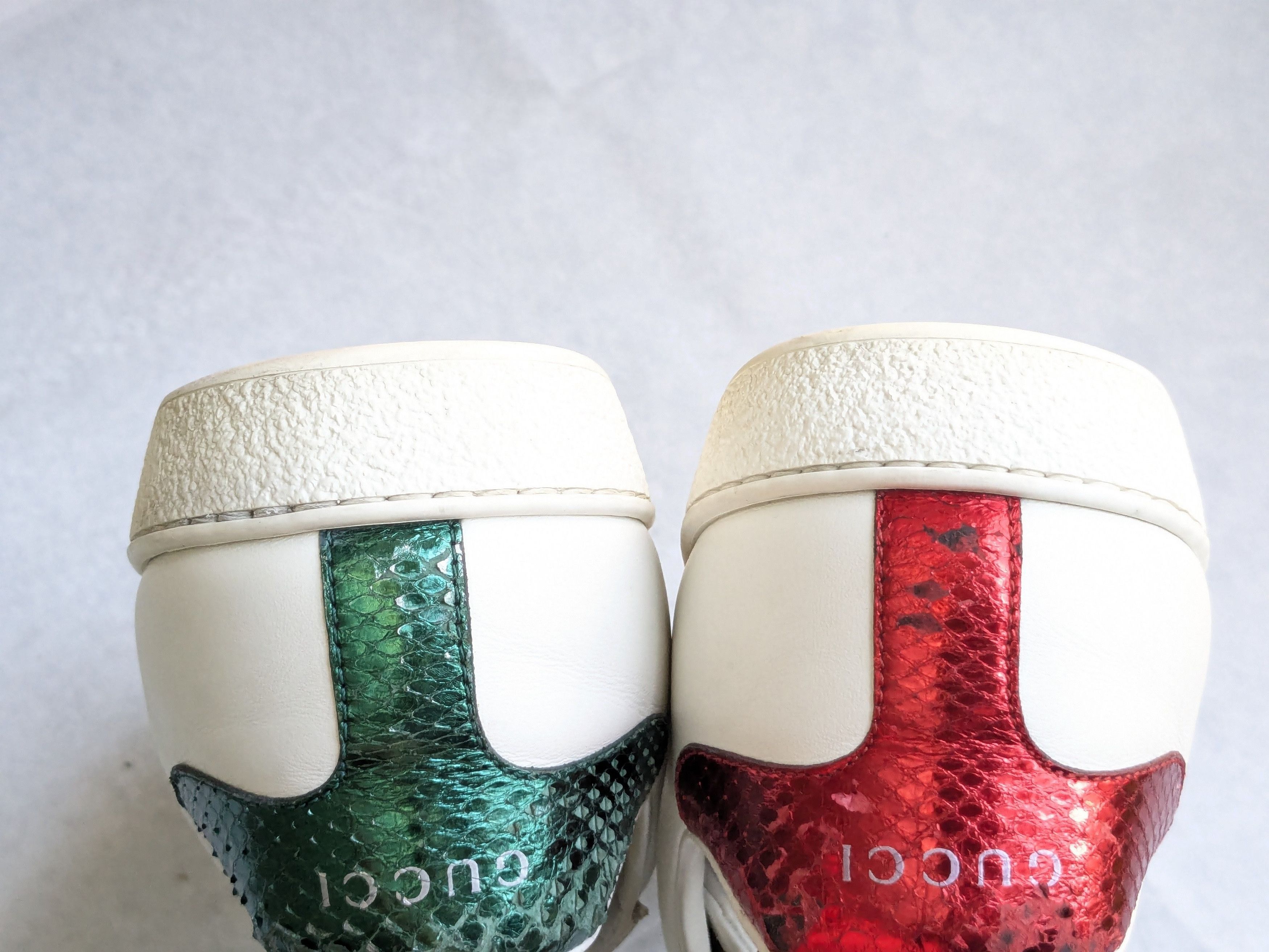 Gucci Gucci Ace Sneakers Snake 10 White Low Tops Leather Size US 10 / EU 43 - 17 Thumbnail
