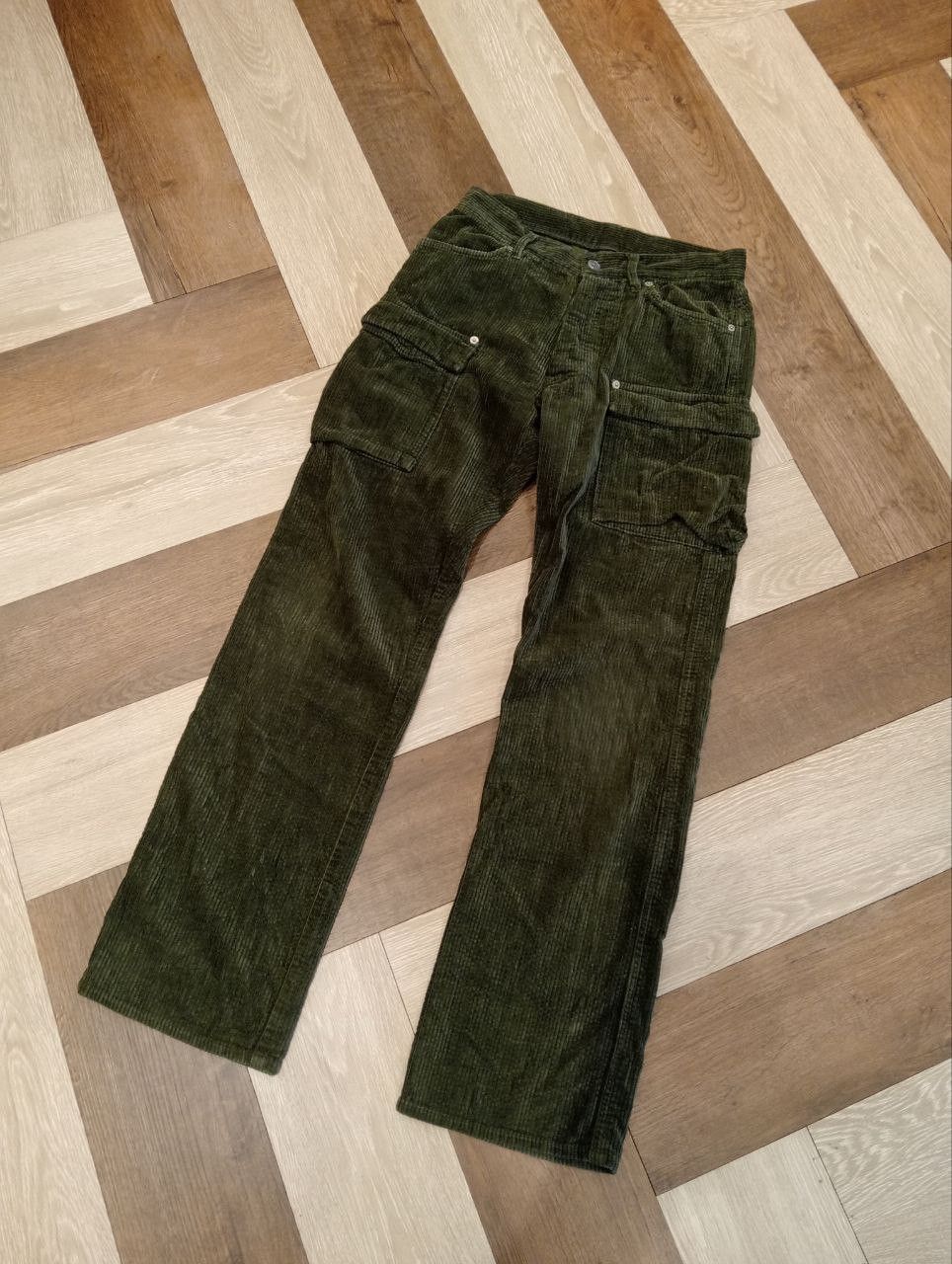 Issey Miyake VINTAGE FINAL HOME CORDUROY 6 POCKET CARGO PANTS Size US 28 / EU 44 - 2 Thumbnail