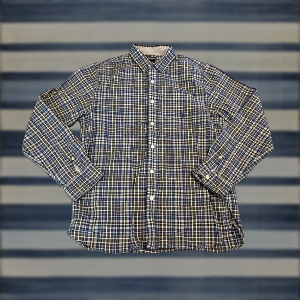 Todd Snyder Todd Snyder Long Sleeve Button-Up Shirt Cotton Plaid Blue Mens Large Size US L / EU 52-54 / 3 - 1 Thumbnail
