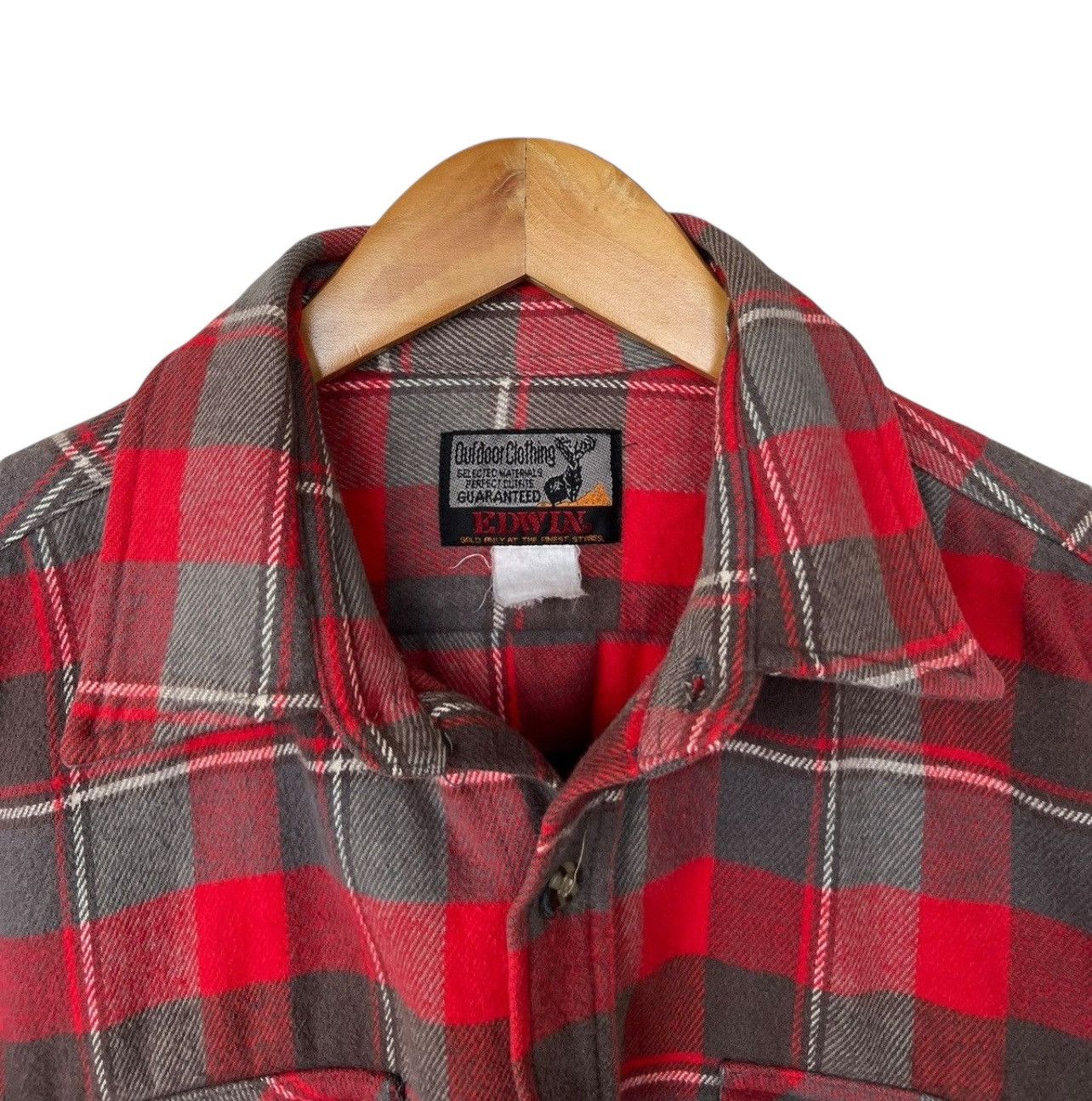 Edwin Vintage Edwin Button Up Red Checkered Flannel Shirt Size US L / EU 52-54 / 3 - 4 Thumbnail