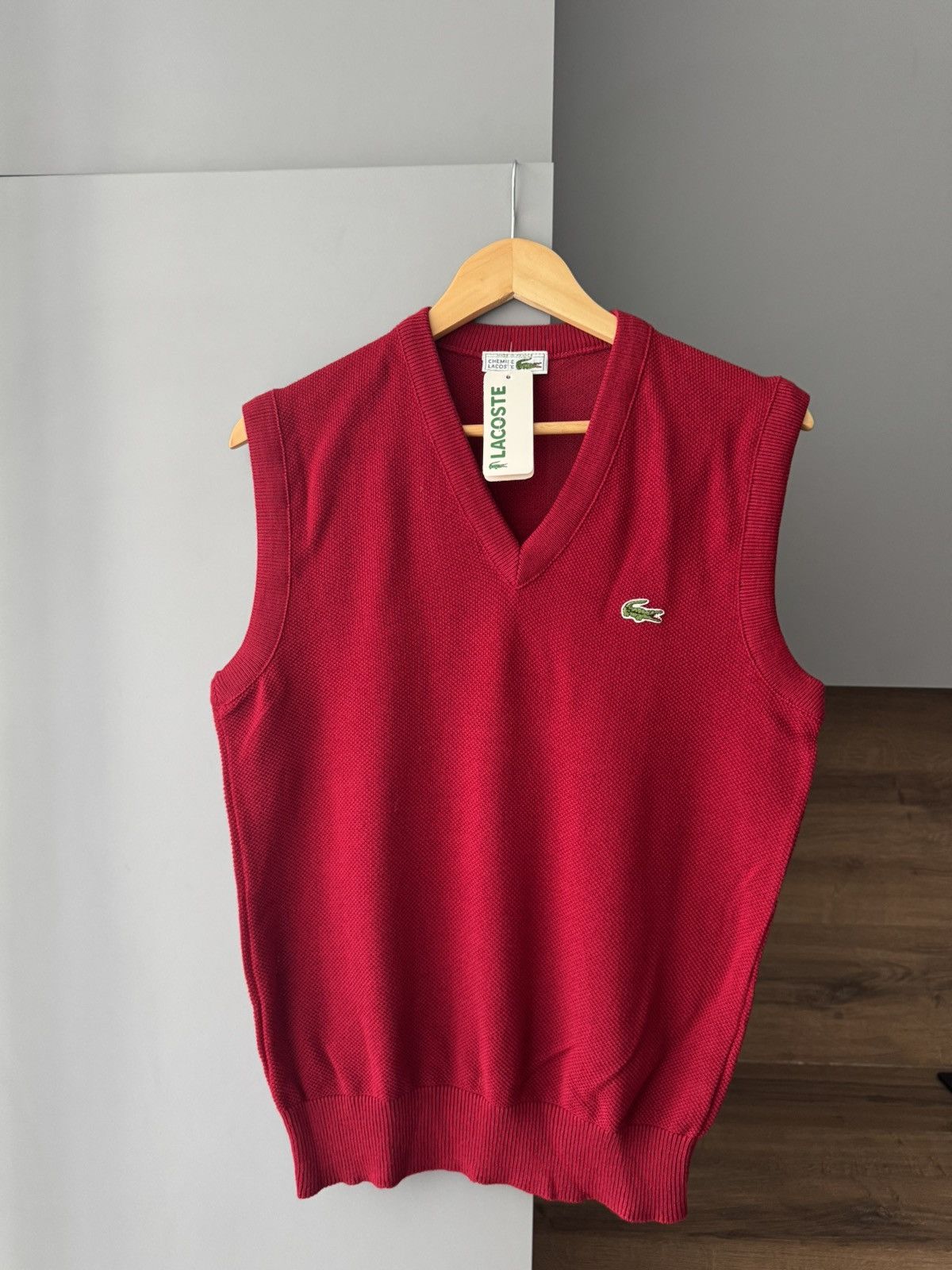 Lacoste New With Tags Vintage Lacoste Polo Vest V-Neck Very Rare Size US S / EU 44-46 / 1 - 1 Thumbnail