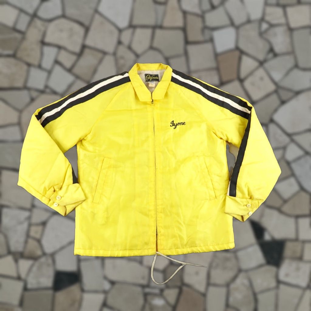 Vintage VINTAGE California Jacket Mens Small Yellow Pan Pacific Petroleum Striped 70s 80s Size US S / EU 44-46 / 1 - 1 Thumbnail