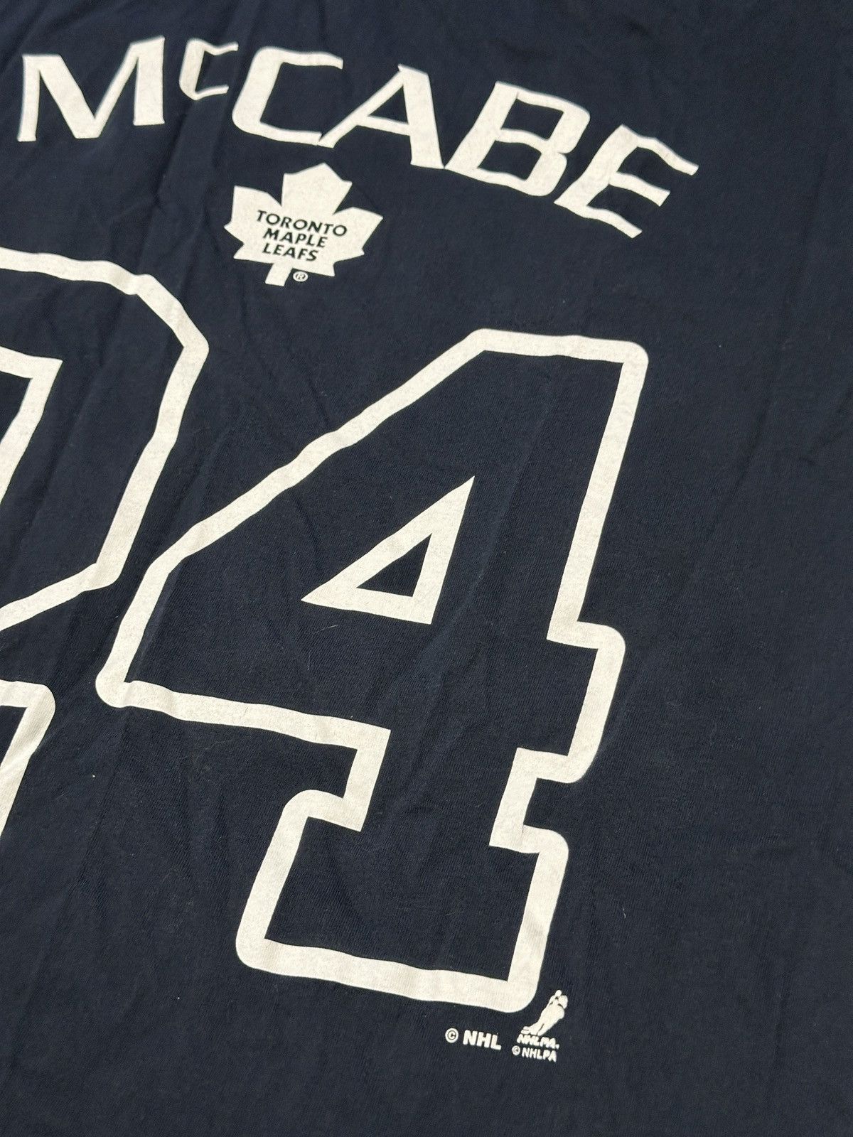 NHL Vintage Toronto Maple Leafs McCabe 24 Hockey graphic T-shirt Size US L / EU 52-54 / 3 - 3 Thumbnail