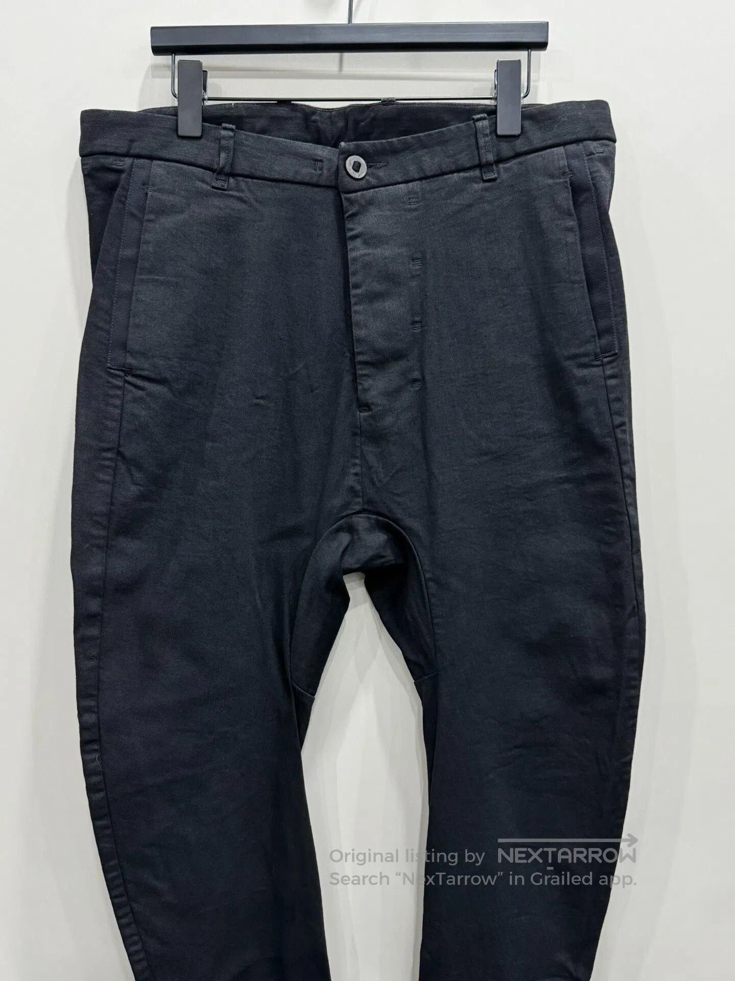 Boris Bidjan Saberi BORIS BIDJAN SABERI P14 Waxed Pants. Size US 44 / EU 60 - 3 Thumbnail
