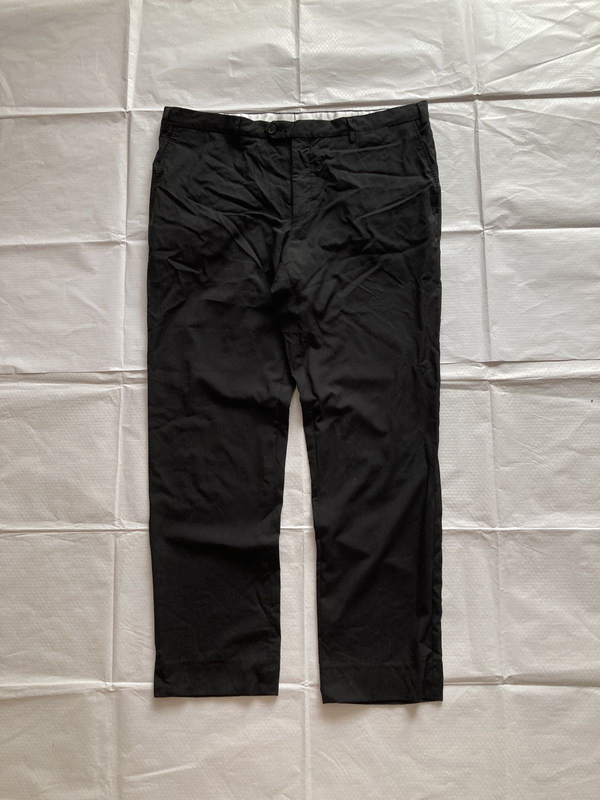 Lanvin Lanvin black wool elegant pants Size US 40 / EU 56 - 1 Thumbnail
