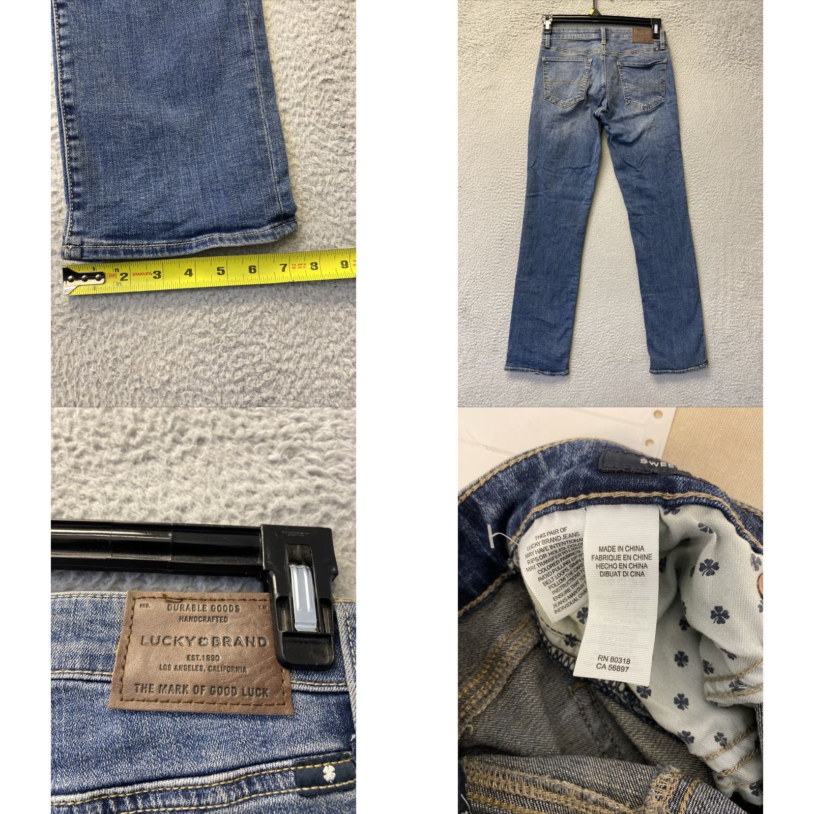 Lucky Brand Lucky Brand Jeans Women's Slim Straight Blue 30x30 Regular 30 in / 4/27 EUC Size 30" / US 8 / IT 44 - 8 Thumbnail