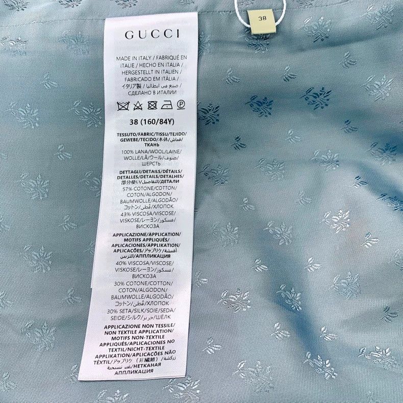 Gucci Gucci Blue Long Embroidered Coat with Tags-2506 Size US S / EU 44-46 / 1 - 8 Thumbnail
