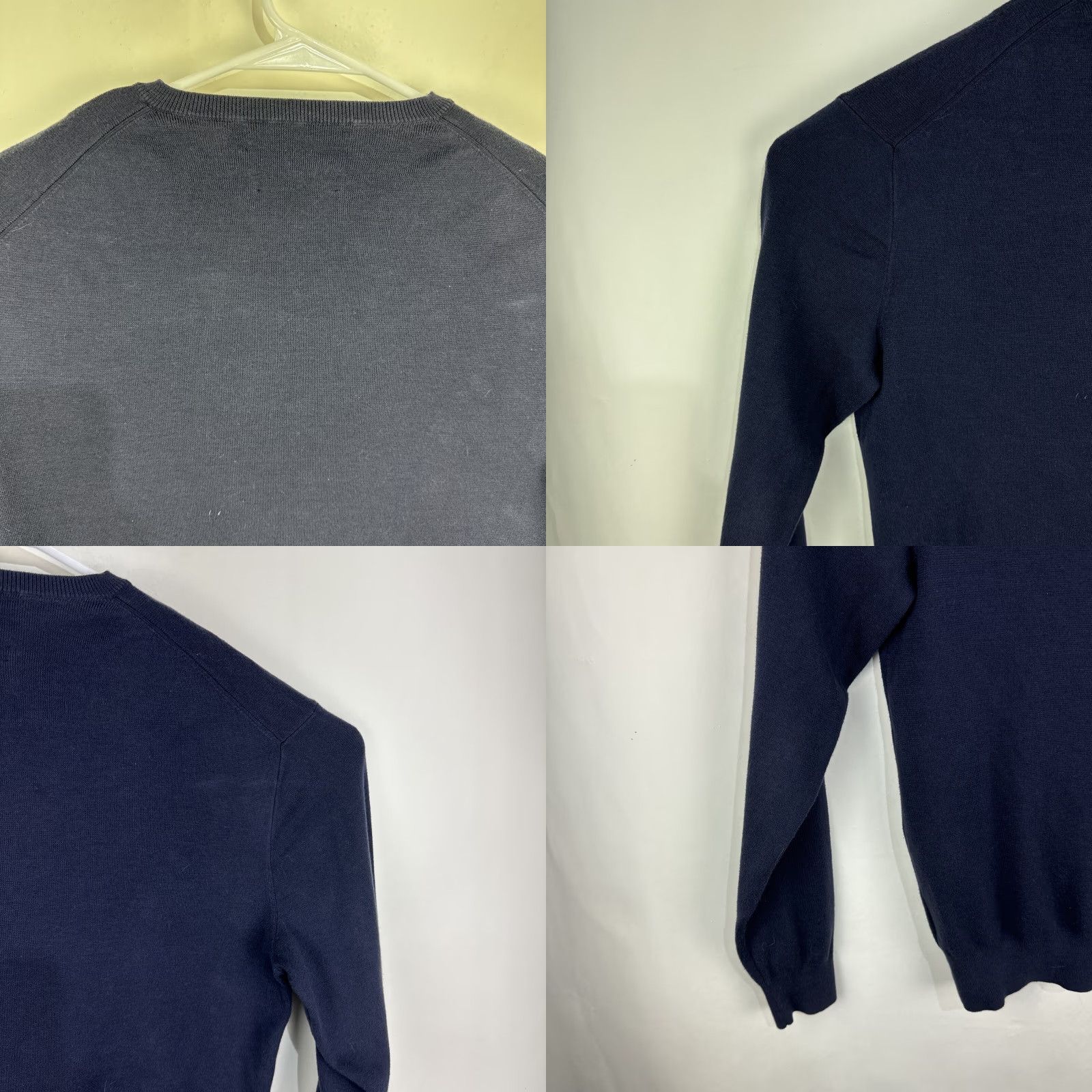 Ralph Lauren Polo Ralph Lauren Sweater Pullover V-Neck Navy Blue Men’s L Knit Cotton Logo Embroidered Classic Designer Preppy Size US L / EU 52-54 / 3 - 9 Thumbnail