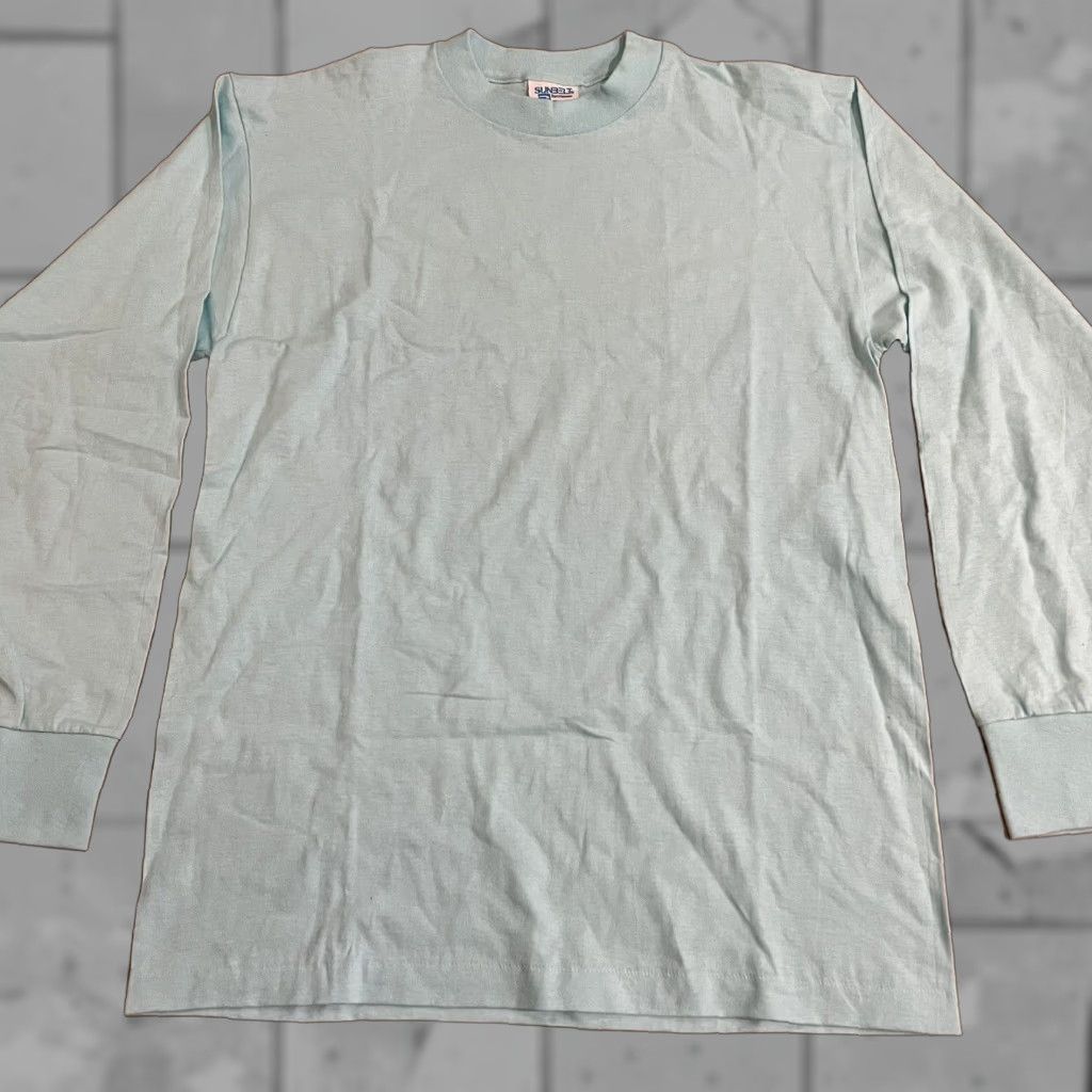 Vintage VINTAGE Sunbelt T-Shirt Shirt Men Large 100% Cotton Light Blue USA 90s Boys/Girls? Size US L / EU 52-54 / 3 - 1 Thumbnail