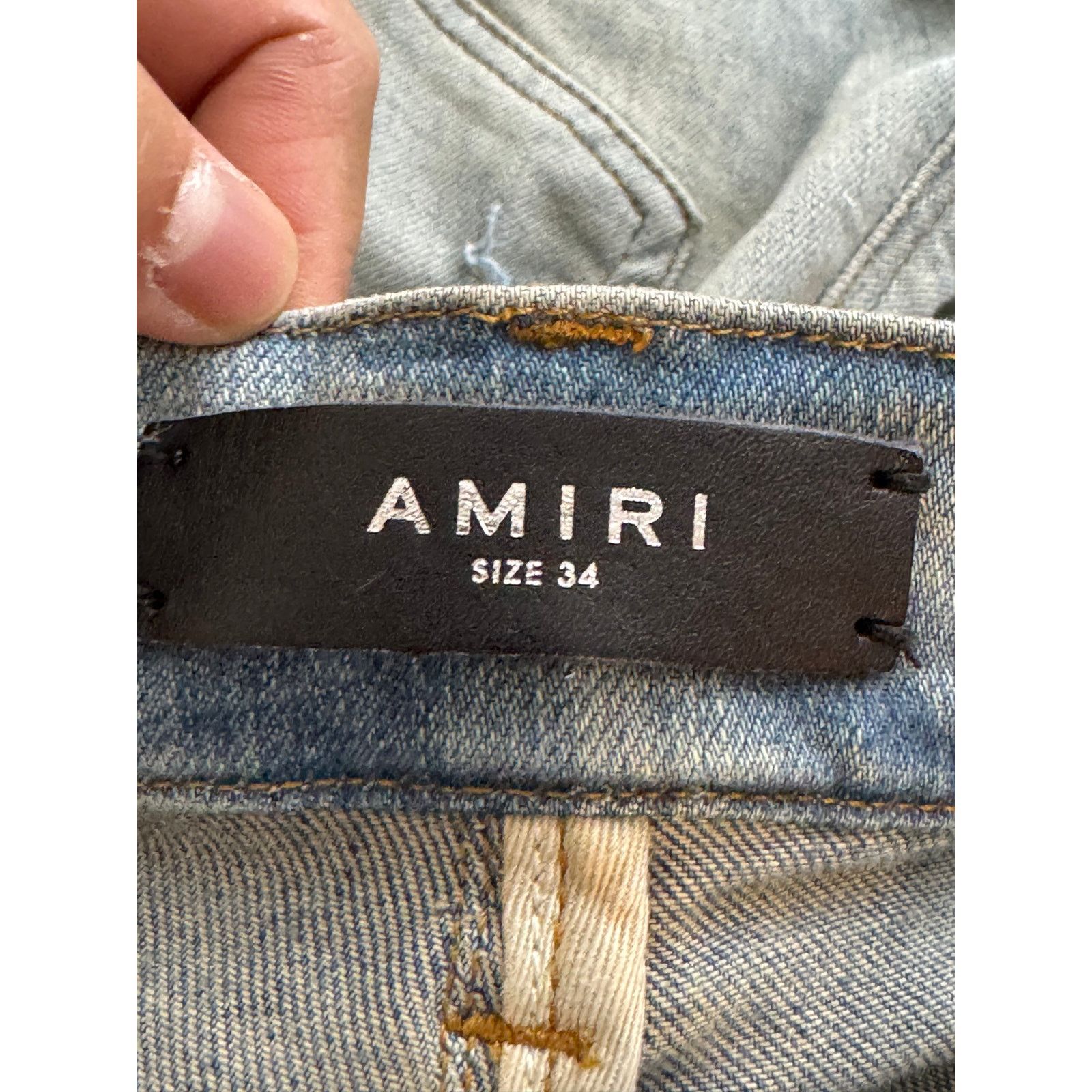 Amiri Amiri Jeans Lumberjack Patchwork Light Wash Blue Jeans Size US 34 / EU 50 - 3 Thumbnail