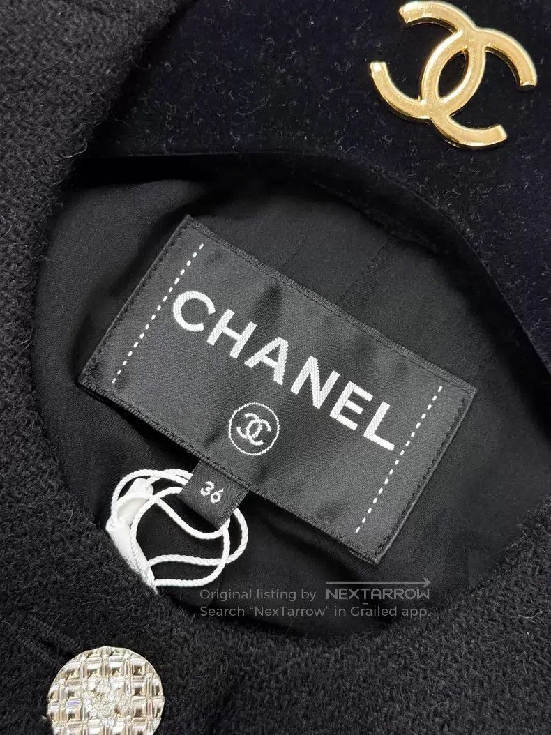Chanel Chanel Black round-neck long-sleeved jacket Size XS / US 0-2 / IT 36-38 - 5 Thumbnail