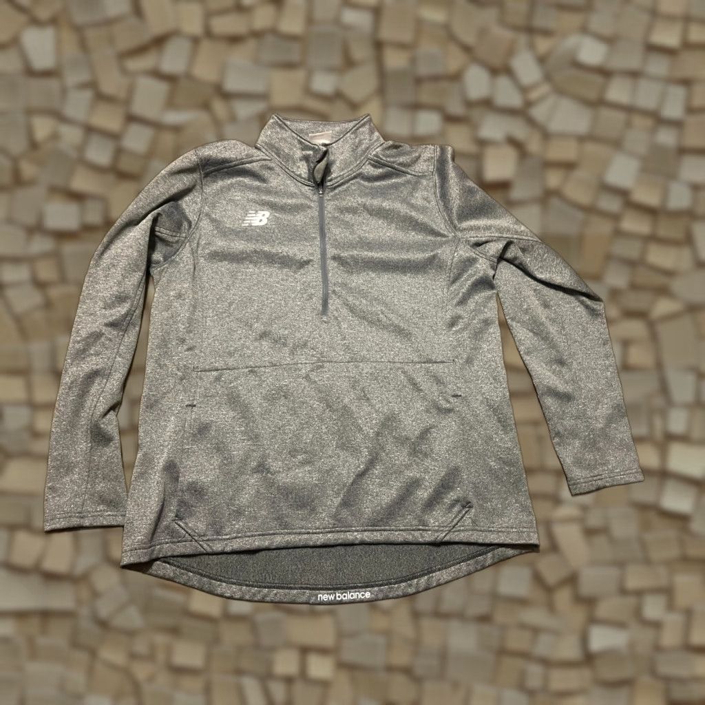 New Balance New Balance Sweater Womens Size L Gray 1/4 Zip Pullover Casual Everyday Size L / US 10 / IT 46 - 1 Thumbnail