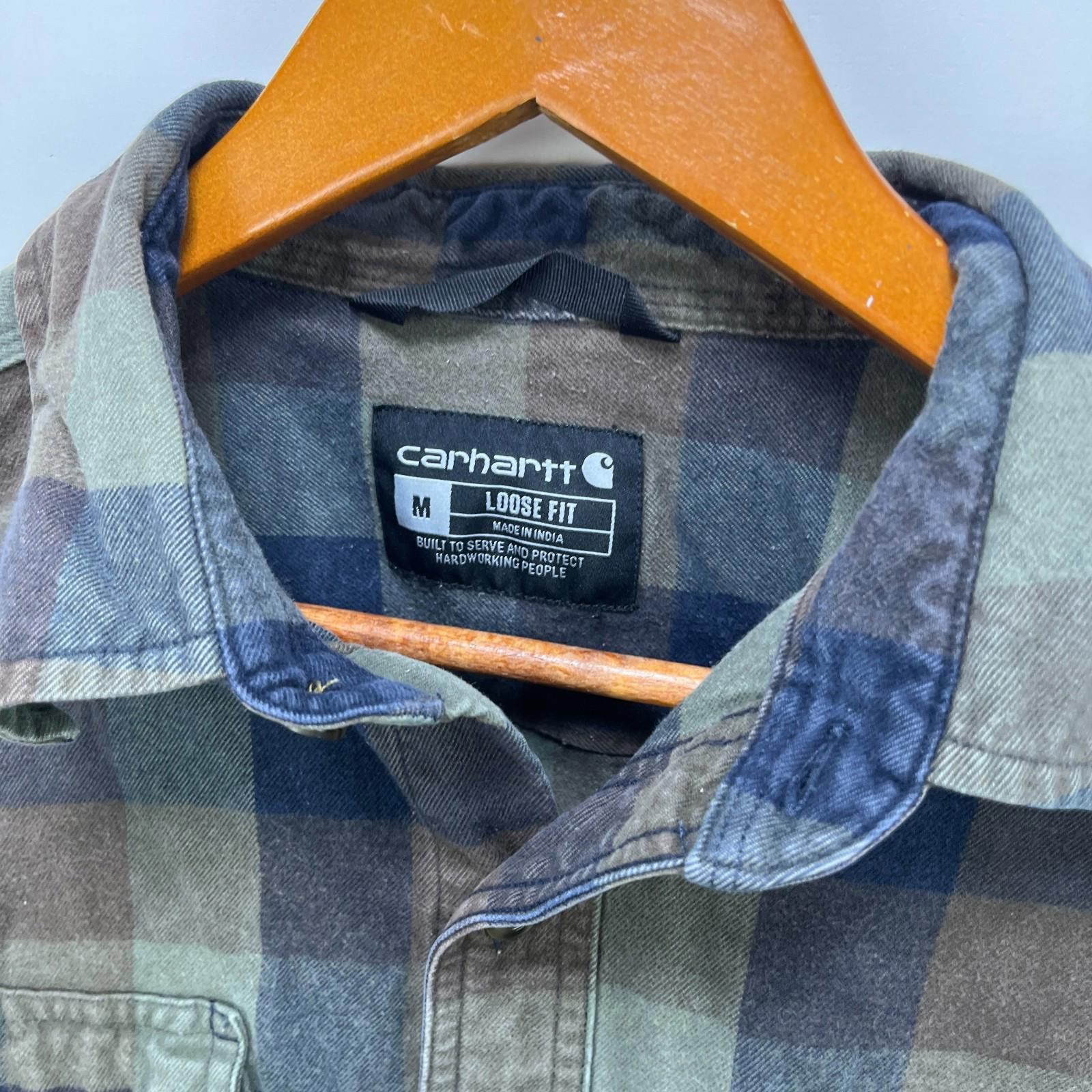 Carhartt Carhartt Plaid Button-Up Long Sleeve Shirt Medium Loose Fit Size US M / EU 48-50 / 2 - 4 Thumbnail