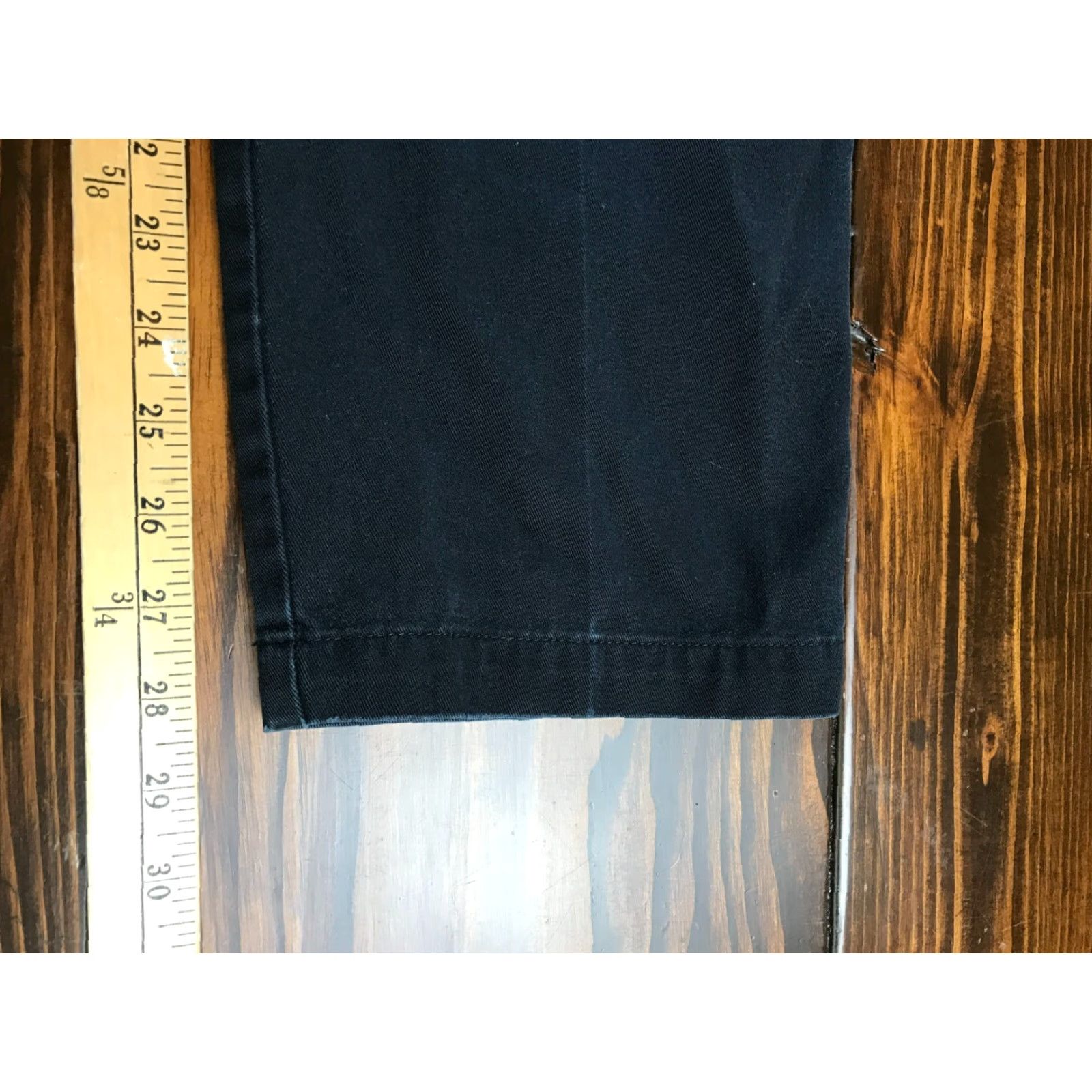 Farah Farah Pants Dark Navy Blue Flat Front Straight Leg Pockets 30-30 Men Regular Inseam 28 in Cotton Chino Vintage No Size US 30 / EU 46 - 5 Thumbnail