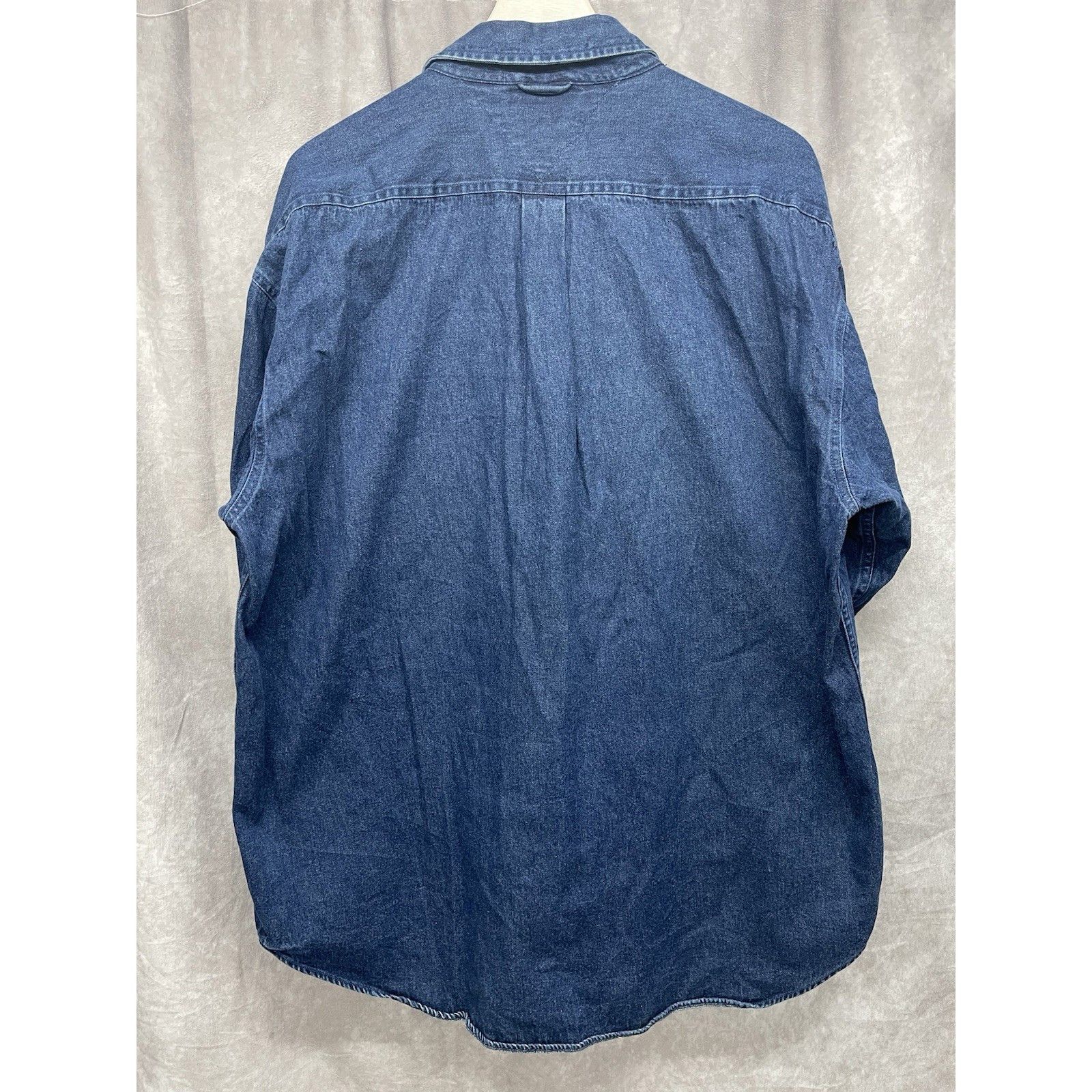 Other VTG 90s Tommy Jeans Denim Shirt XL Blue Big Flag Logo Patch Size US XL / EU 56 / 4 - 9 Thumbnail