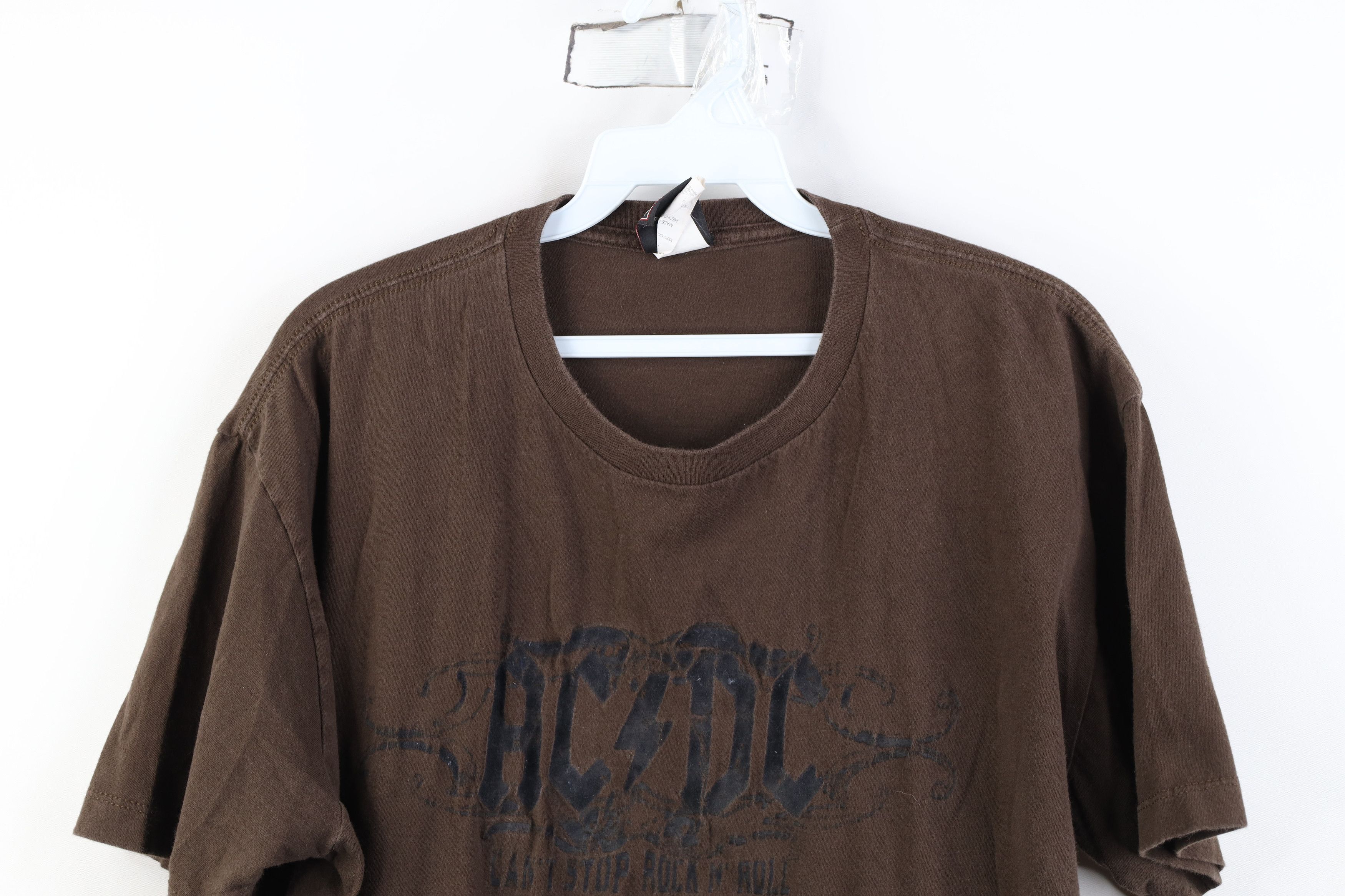 Vintage Vintage Y2K 2007 Can't Stop Rock N Roll ACDC Band T-Shirt Size US XL / EU 56 / 4 - 2 Thumbnail