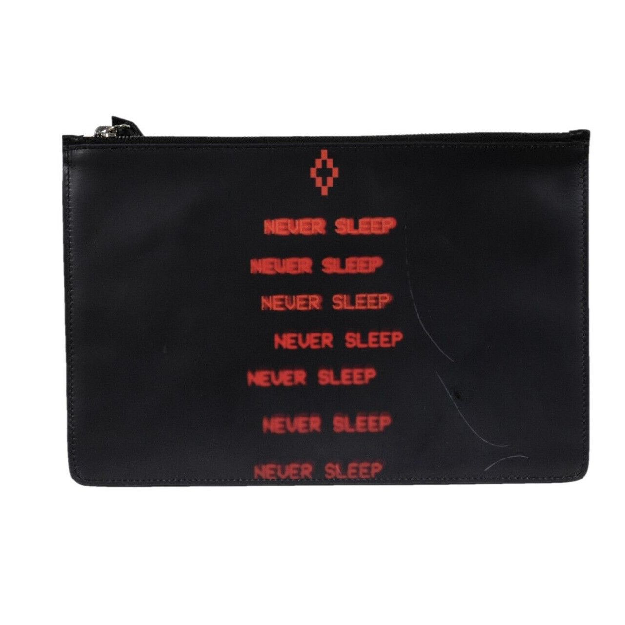 Marcelo Burlon Never Sleep Pouch Bag Black Leather Document Size ONE SIZE - 11 Thumbnail