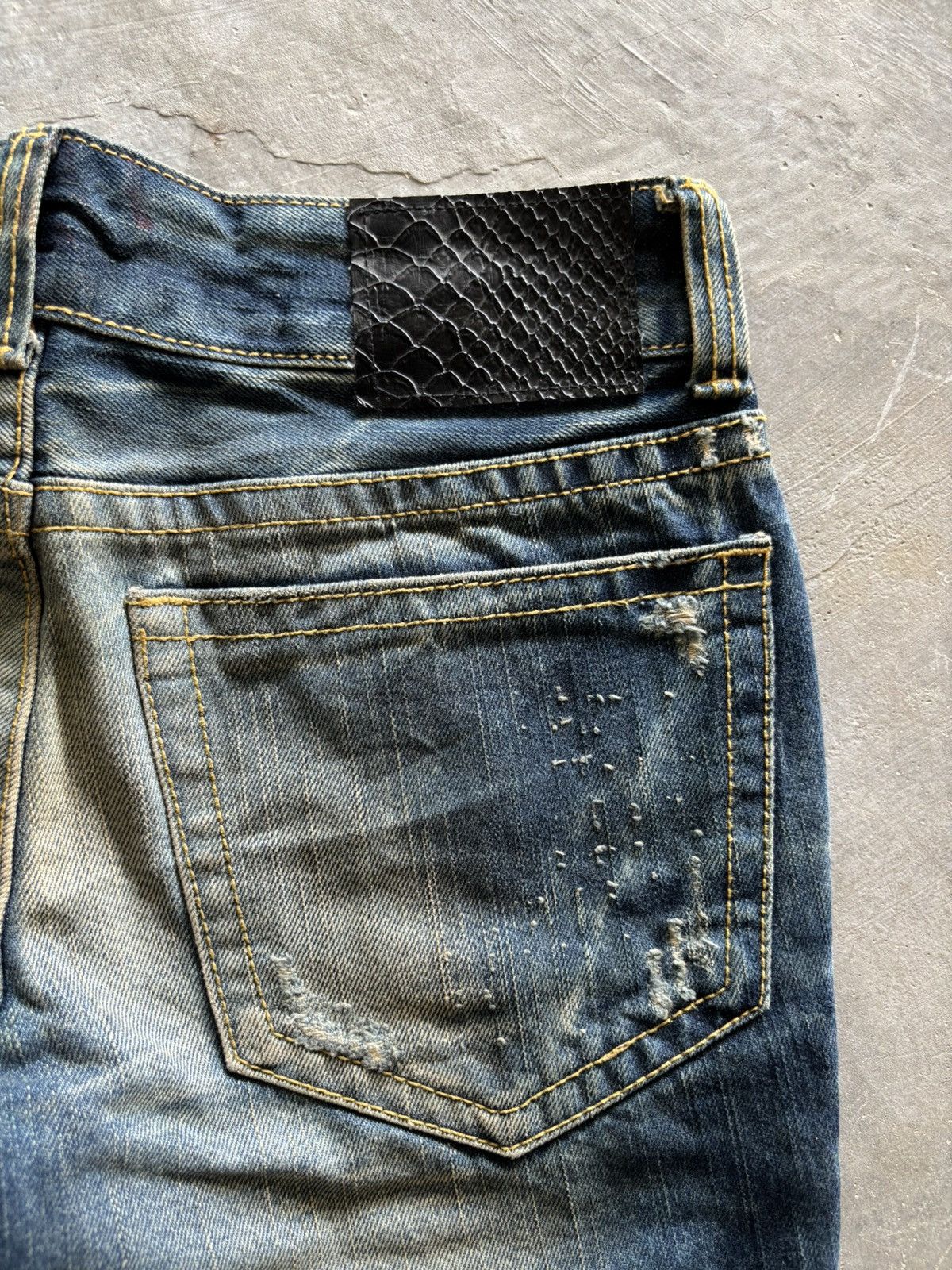 Hysteric Glamour distressed flare rusty gennaro japanese denim Size US 30 / EU 46 - 13 Thumbnail