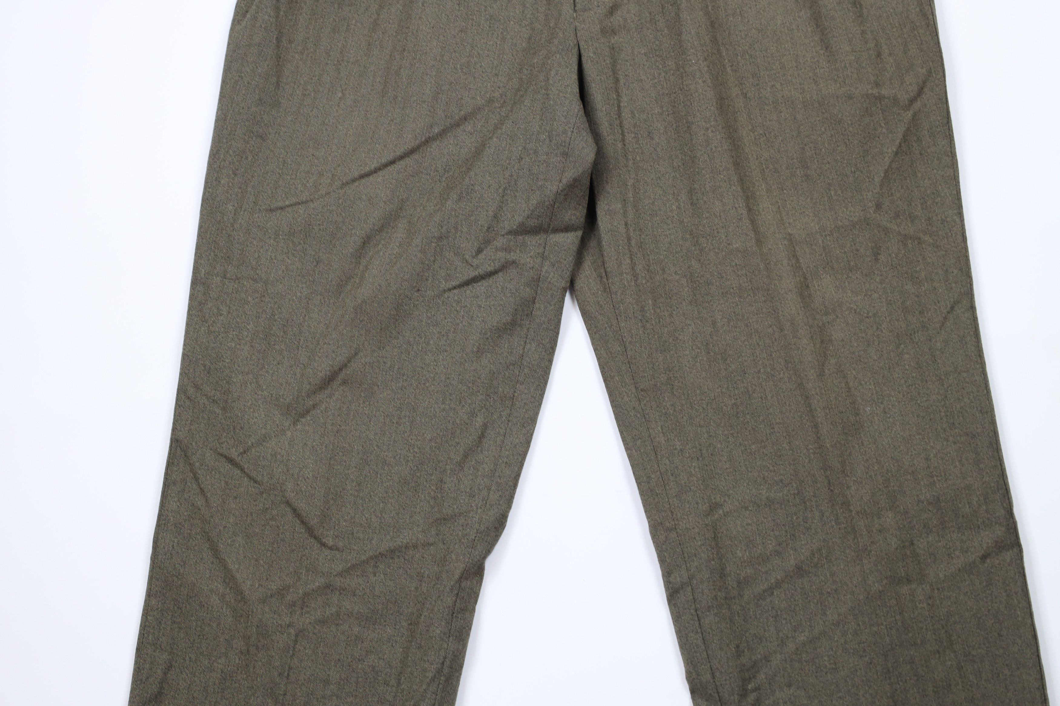 Vintage Vintage 90s Streetwear Herringbone Wide Leg Chino Pants Size US 36 / EU 52 - 3 Thumbnail