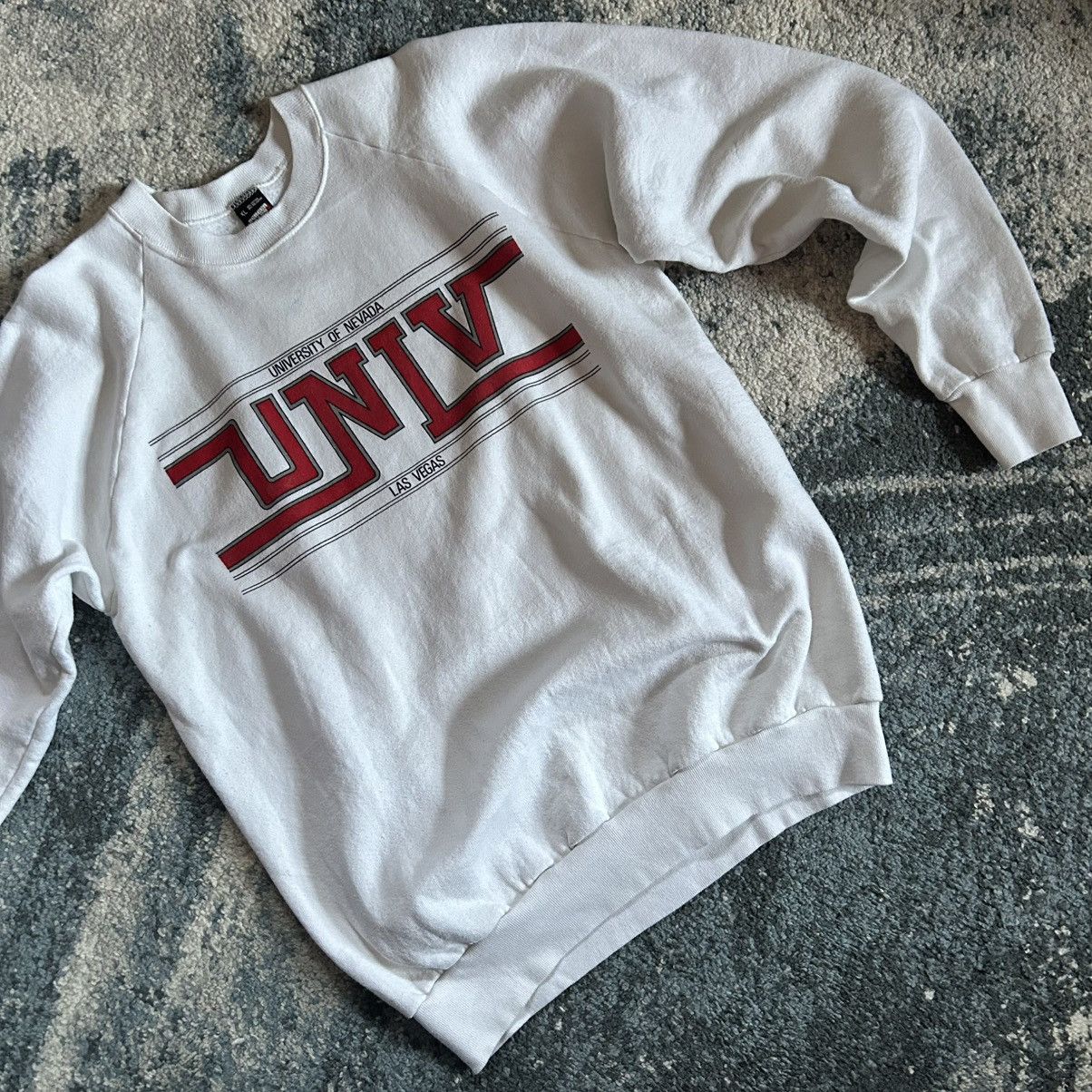 Fruit Of The Loom SCREEN STARS UNiVERSiTY of NEVADA LAS VEGAS RAGLAN CREWNECK Size XL / US 12-14 / IT 48-50 - 2 Thumbnail