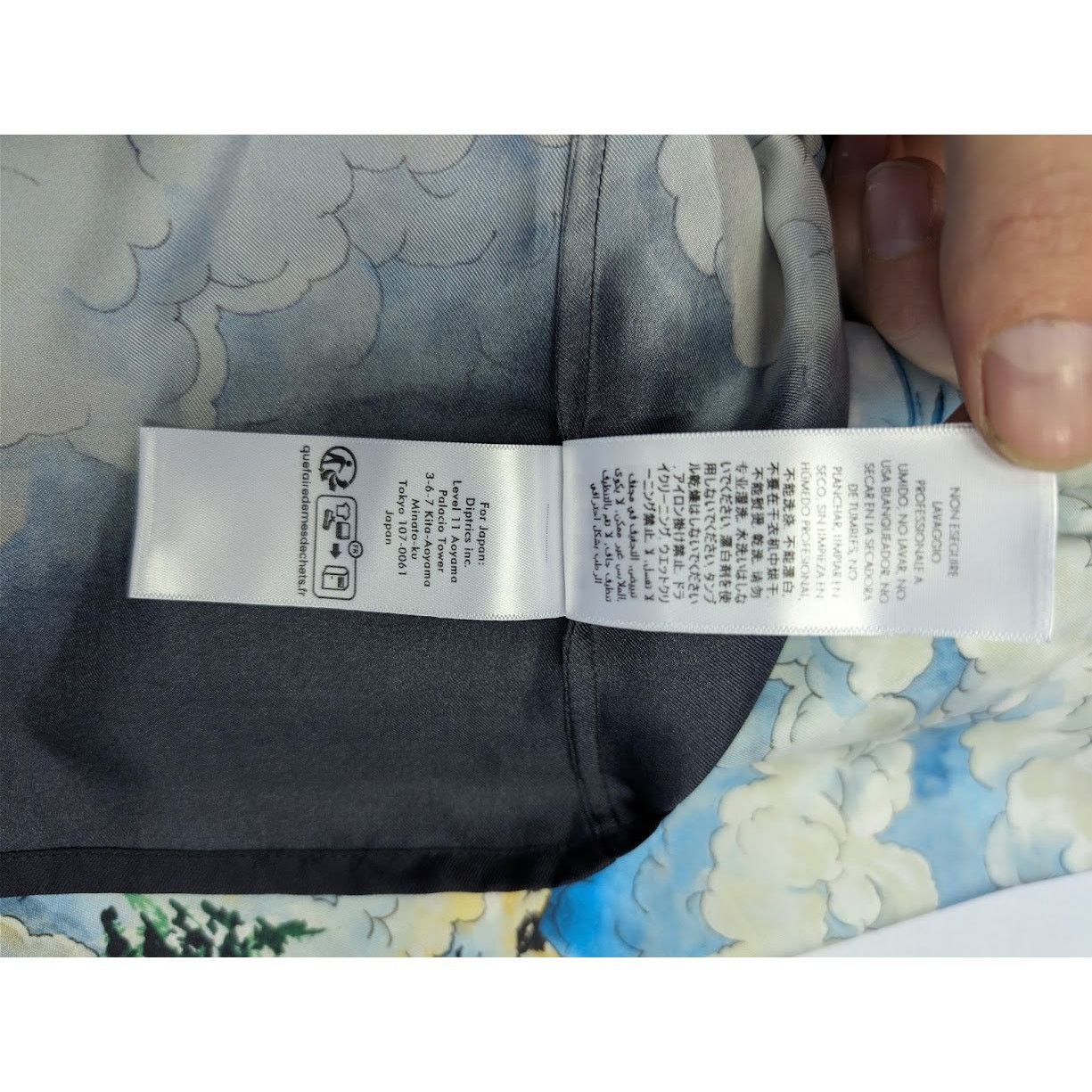 Casablanca o1rshd1 Cuban Collar Long Sleeve Shirt in Ski Lake Size US L / EU 52-54 / 3 - 19 Thumbnail