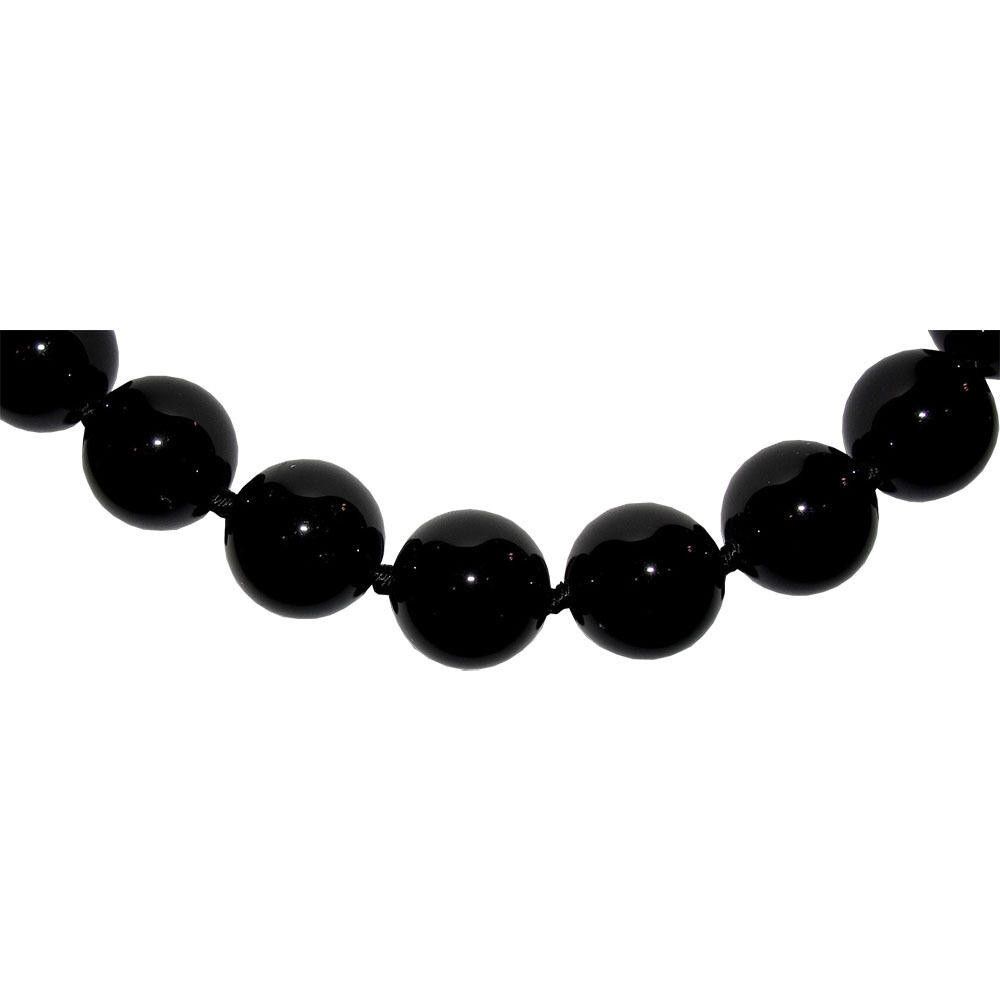 Designer Black Onyx Large Beaded Princess Necklace Alberto Juan Size ONE SIZE - 2 Thumbnail