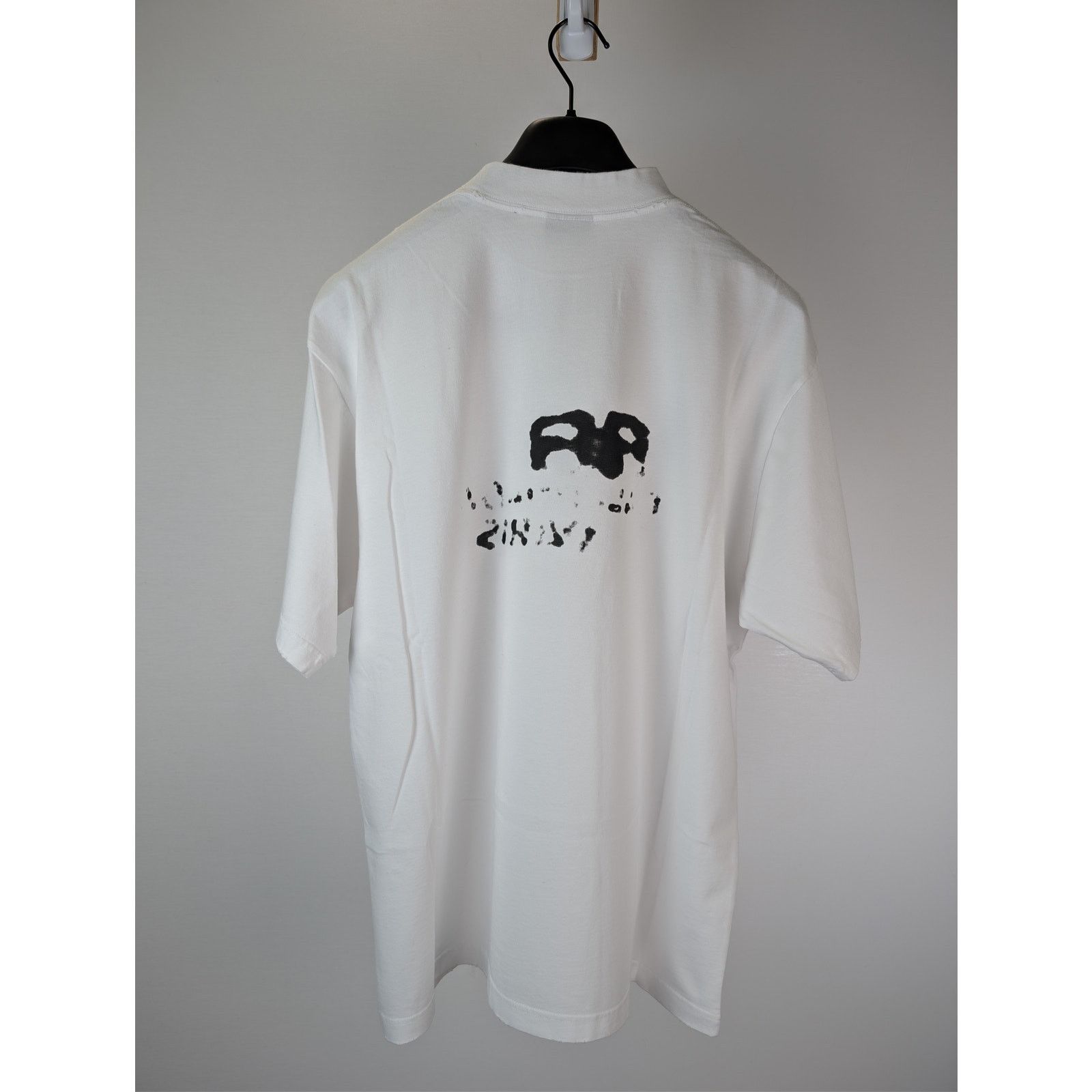 Balenciaga o1rshd1 Hand Drawn BB Icon Vintage Jersey Medium Fit T-Shirt Size US S / EU 44-46 / 1 - 9 Thumbnail