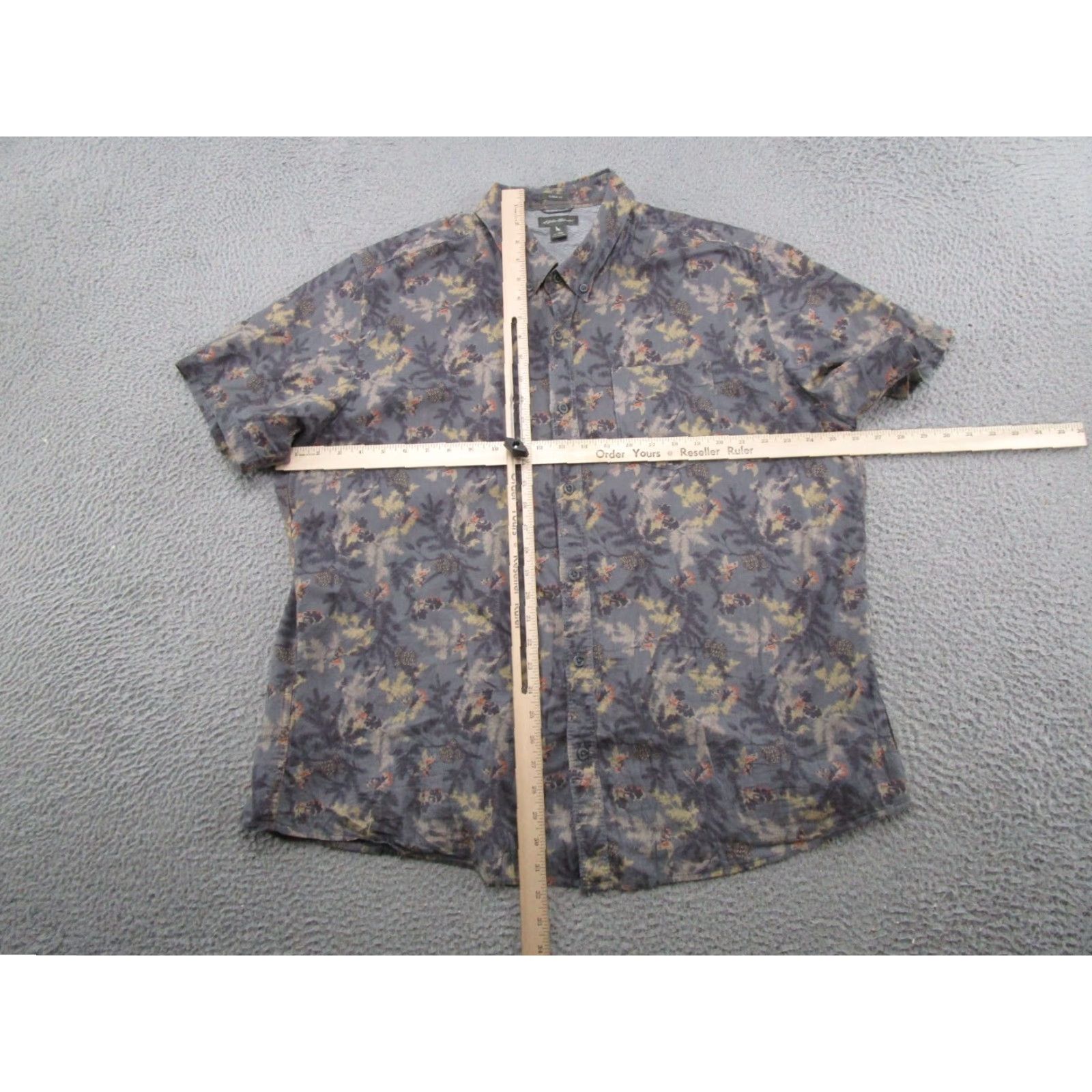 Eddie Bauer Eddie Bauer Button-Up Hawaiian Shirt Mens 2XL Multicolor Cotton Short Sleeve Beach Pattern Pine Cone All Over Print Style Shirt Size US XXL / EU 58 / 5 - 4 Thumbnail