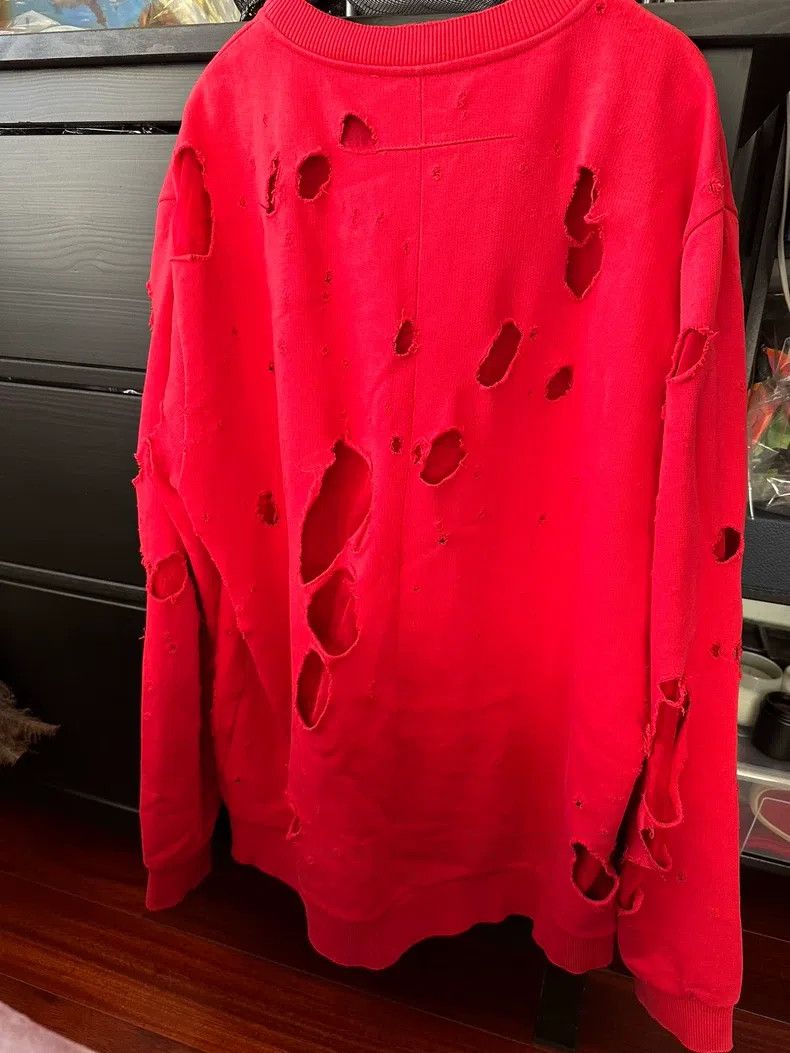 Givenchy Givenchy Ripped Hoodie Size US XL / EU 56 / 4 - 7 Thumbnail