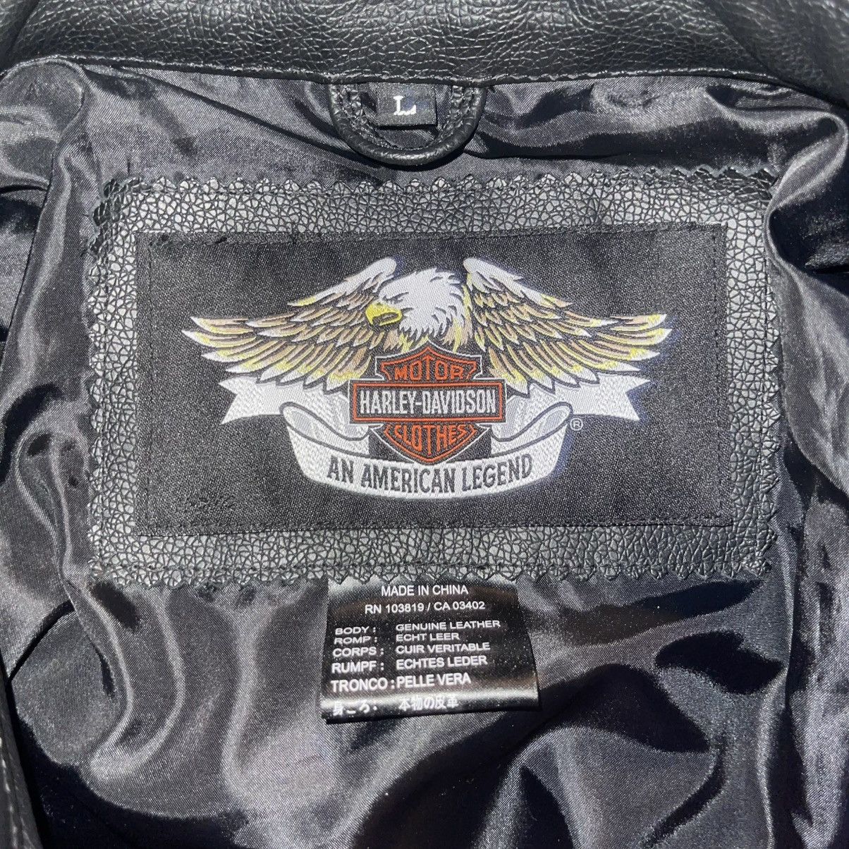 Harley Davidson × Vintage Harley Davidson Leather Jacket (2018-2024) Size US L / EU 52-54 / 3 - 3 Thumbnail
