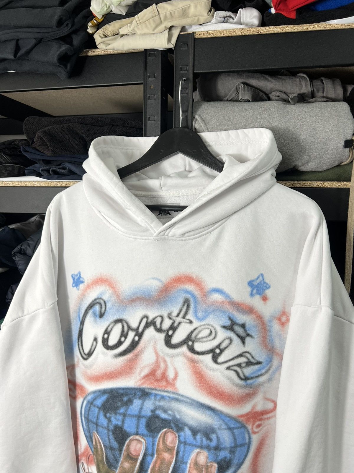 Corteiz Corteiz x Barriers Hoodie White Size XL Airbrush Graphic Size US XL / EU 56 / 4 - 3 Thumbnail