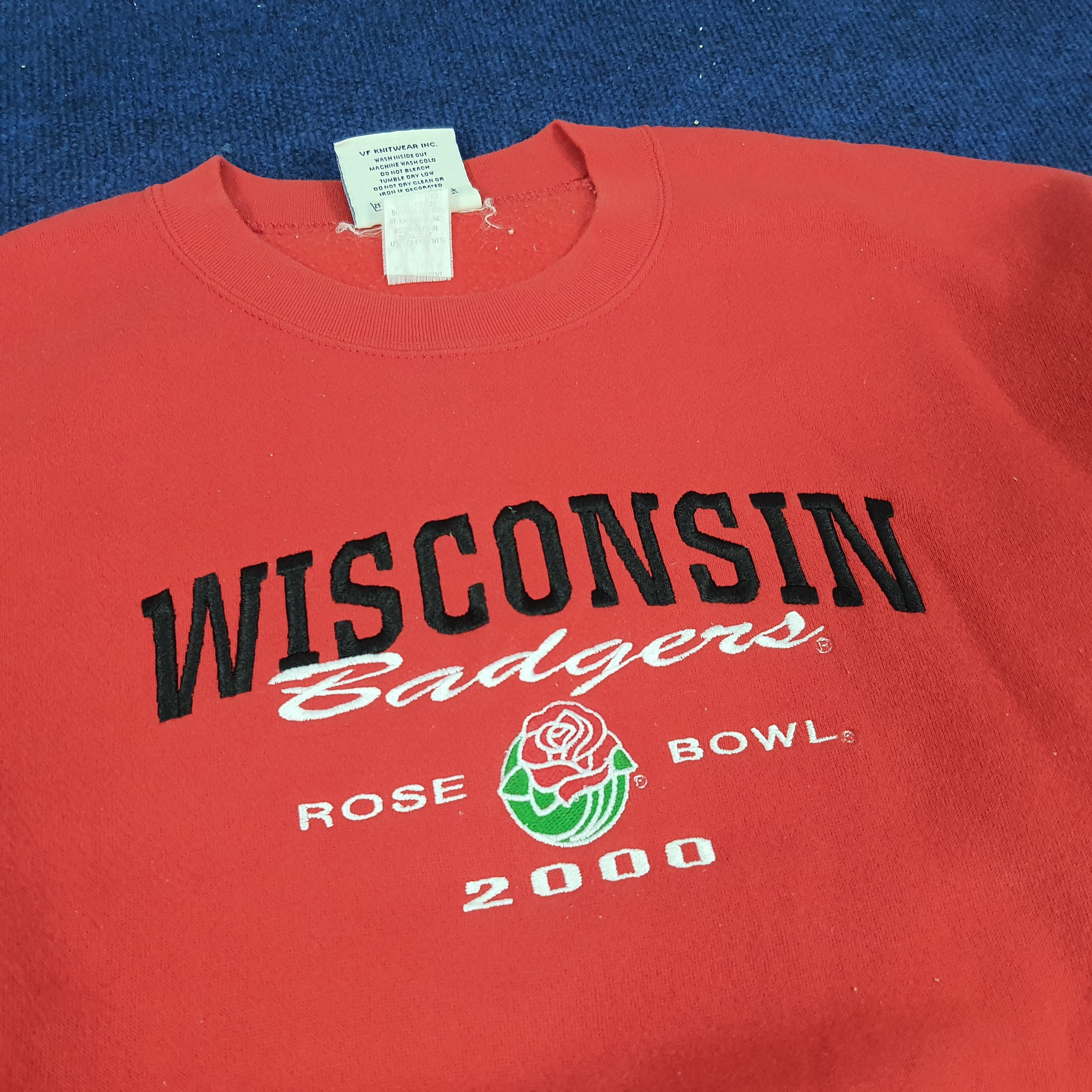 Lee × Vintage Vintage Wisconsin Badgers Football Team Rose Bowl Sweatshirt Size US L / EU 52-54 / 3 - 2 Thumbnail