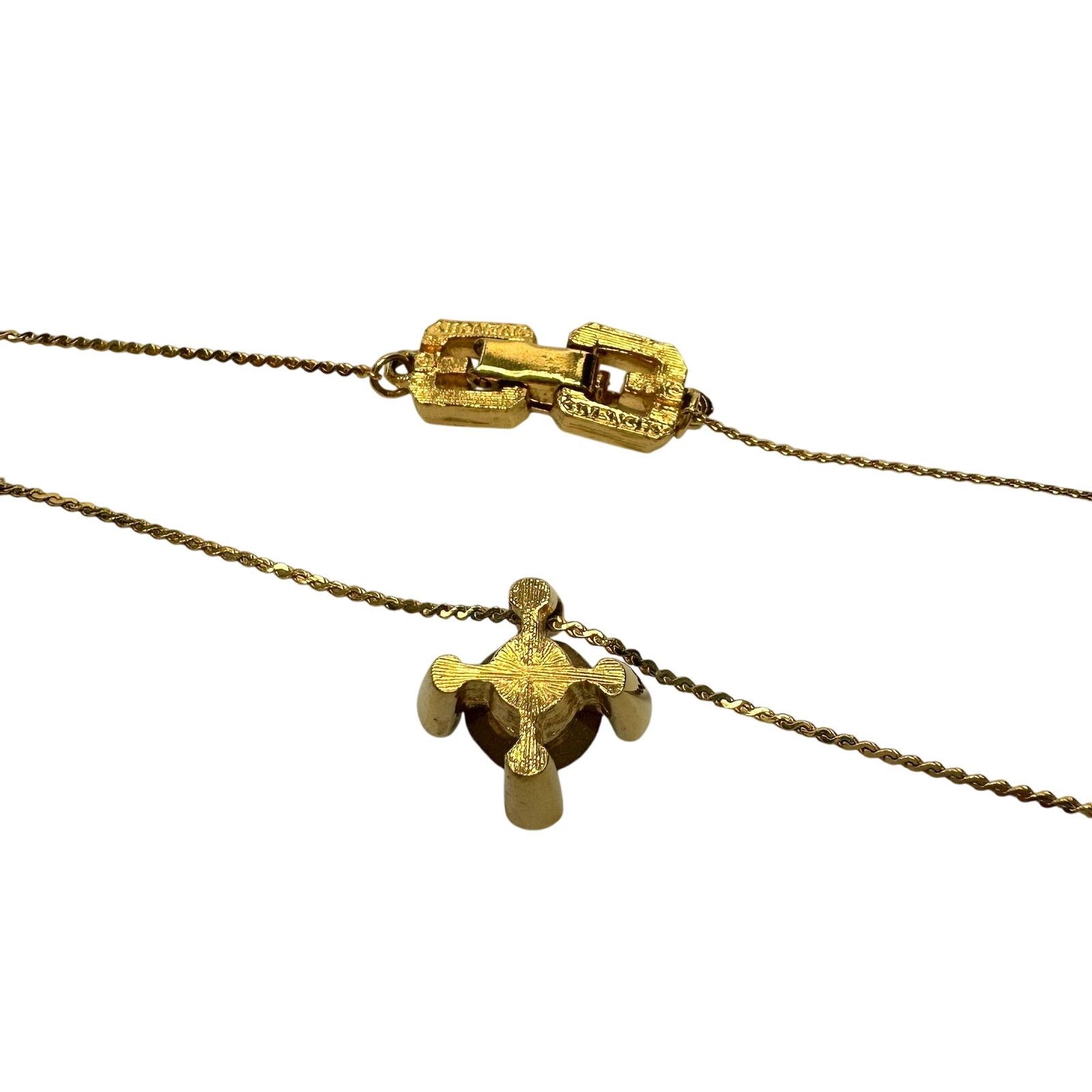 Givenchy Givenchy Crystal/White Gemstone Gold Plated Necklace Size ONE SIZE - 4 Thumbnail