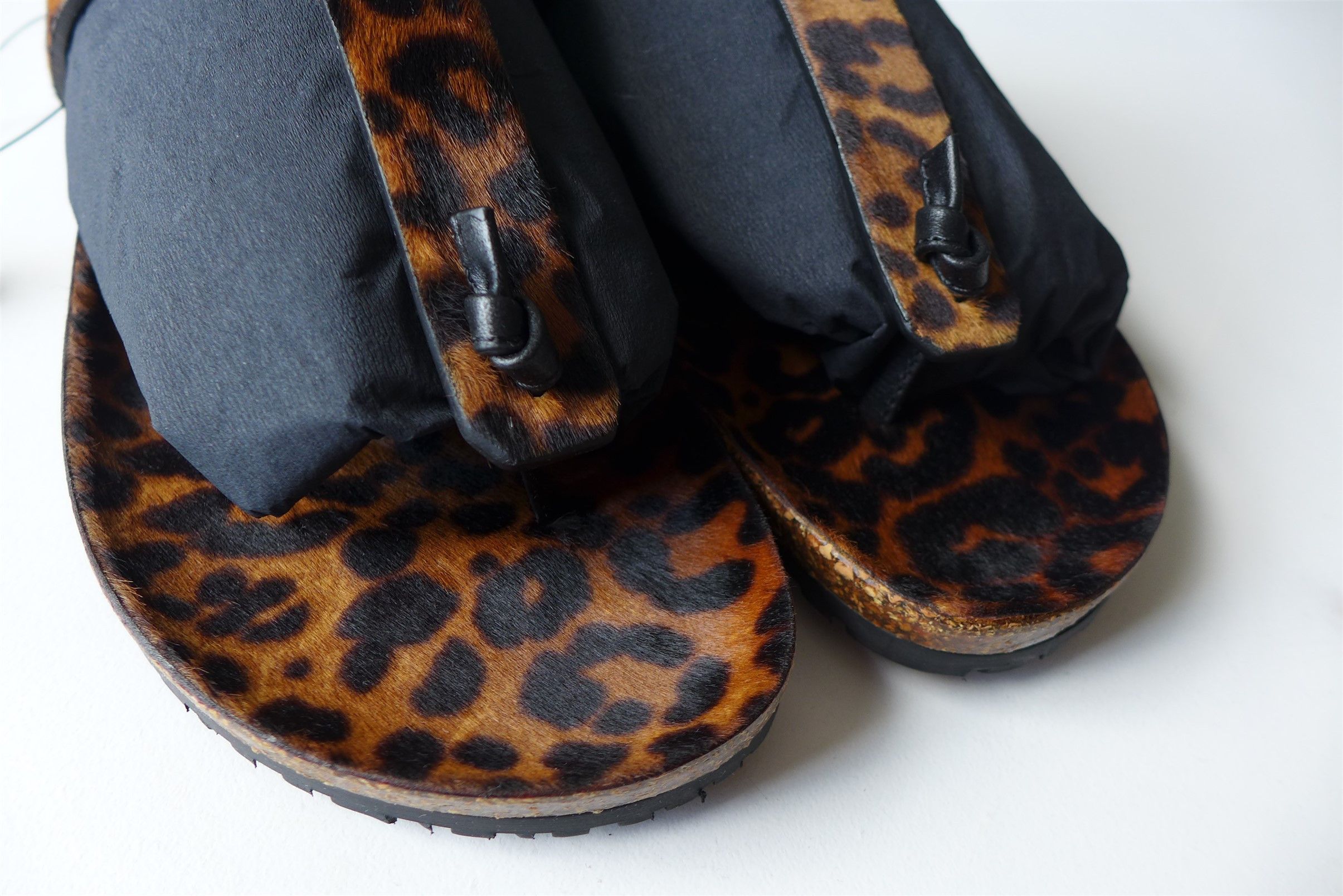 Saint Laurent Paris Saint Laurent Jimmy Sandals - Leopard Print Calf Fur Size US 11 / EU 44 - 3 Thumbnail