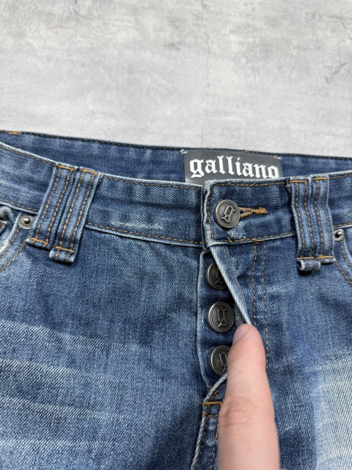 John Galliano John Galliano Vintage Luxury Jeans Size 29" - 5 Thumbnail